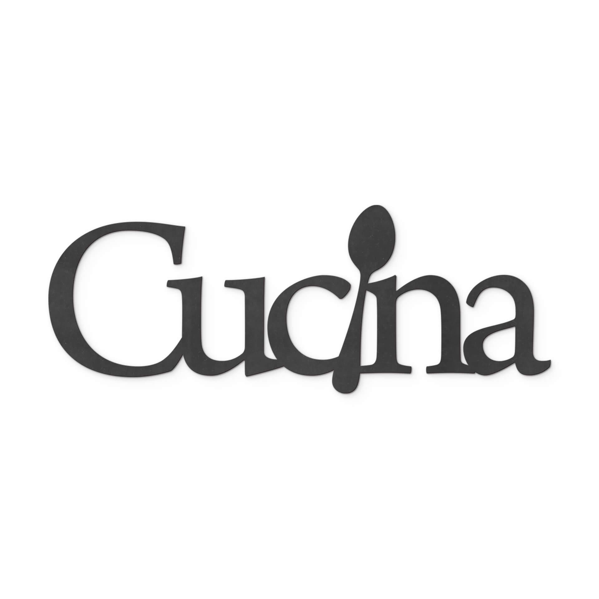 Scritta in legno MDF - Cucina