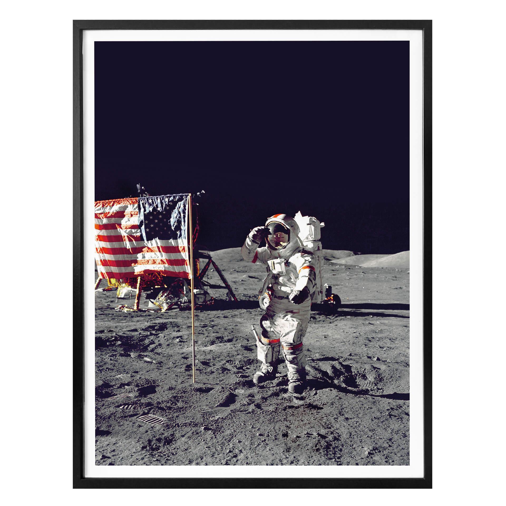 Póster del alunizaje