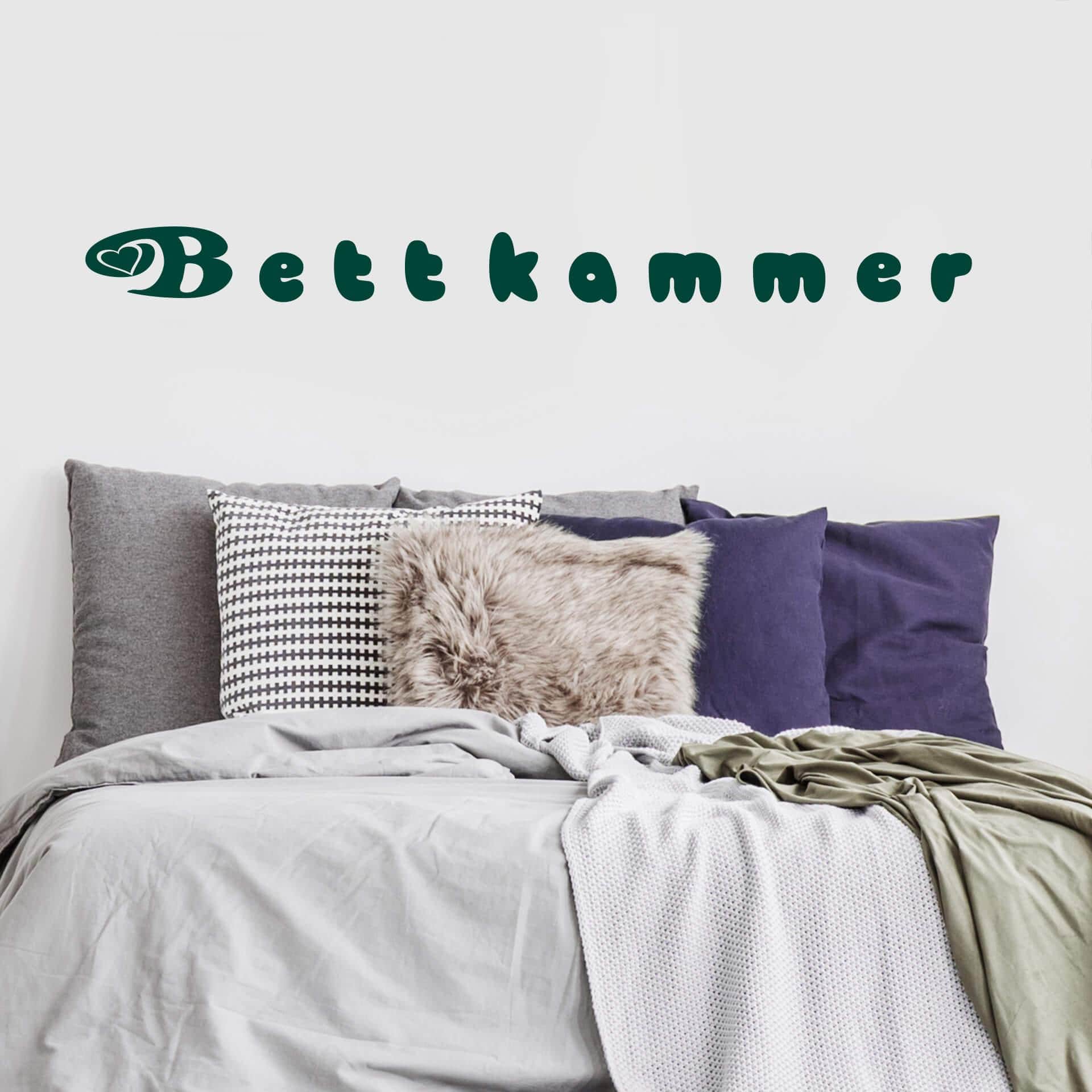 Wandtattoo Bettkammer