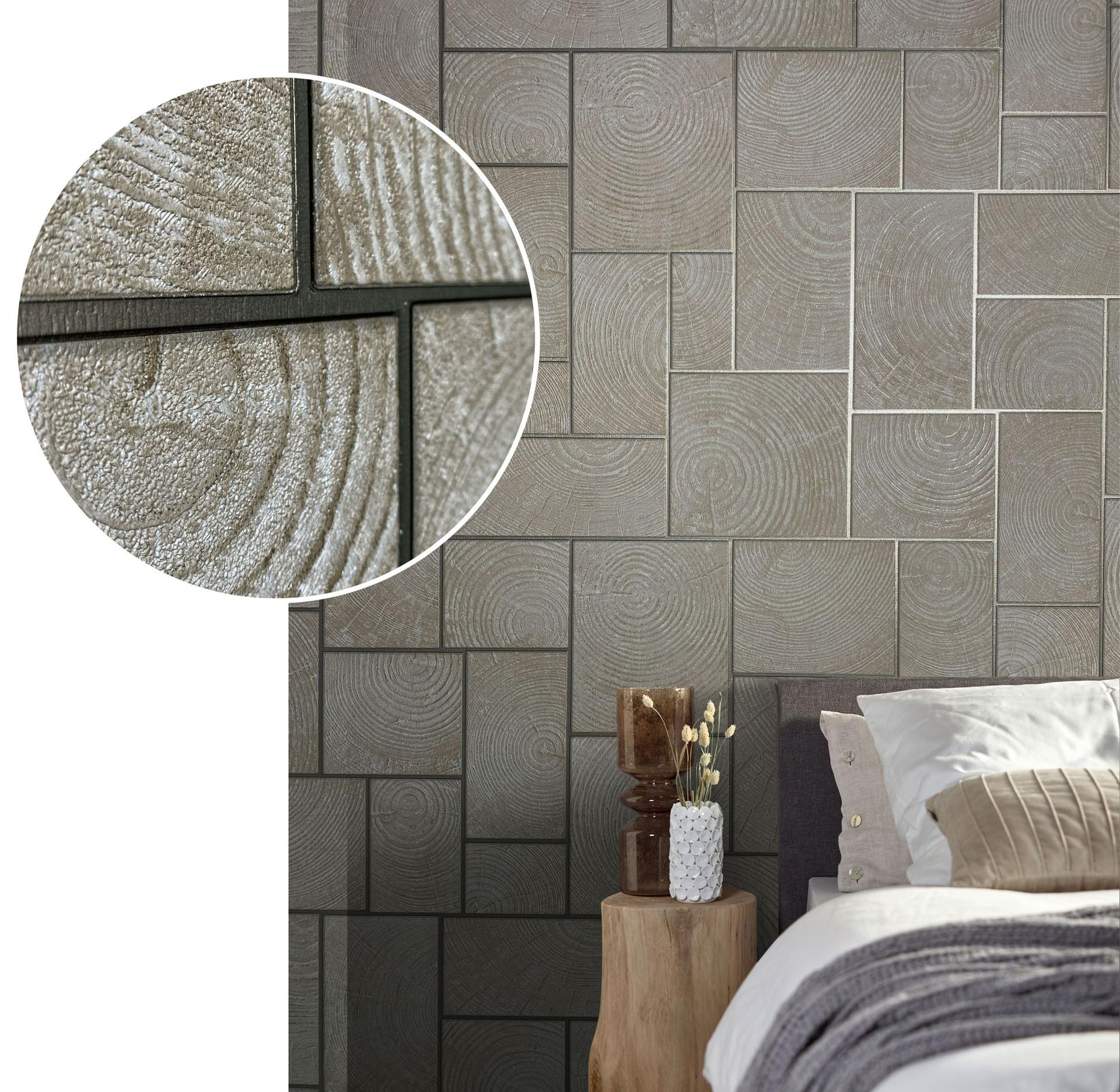 vliesbehang, grafisch behang Natural Opulence in beige