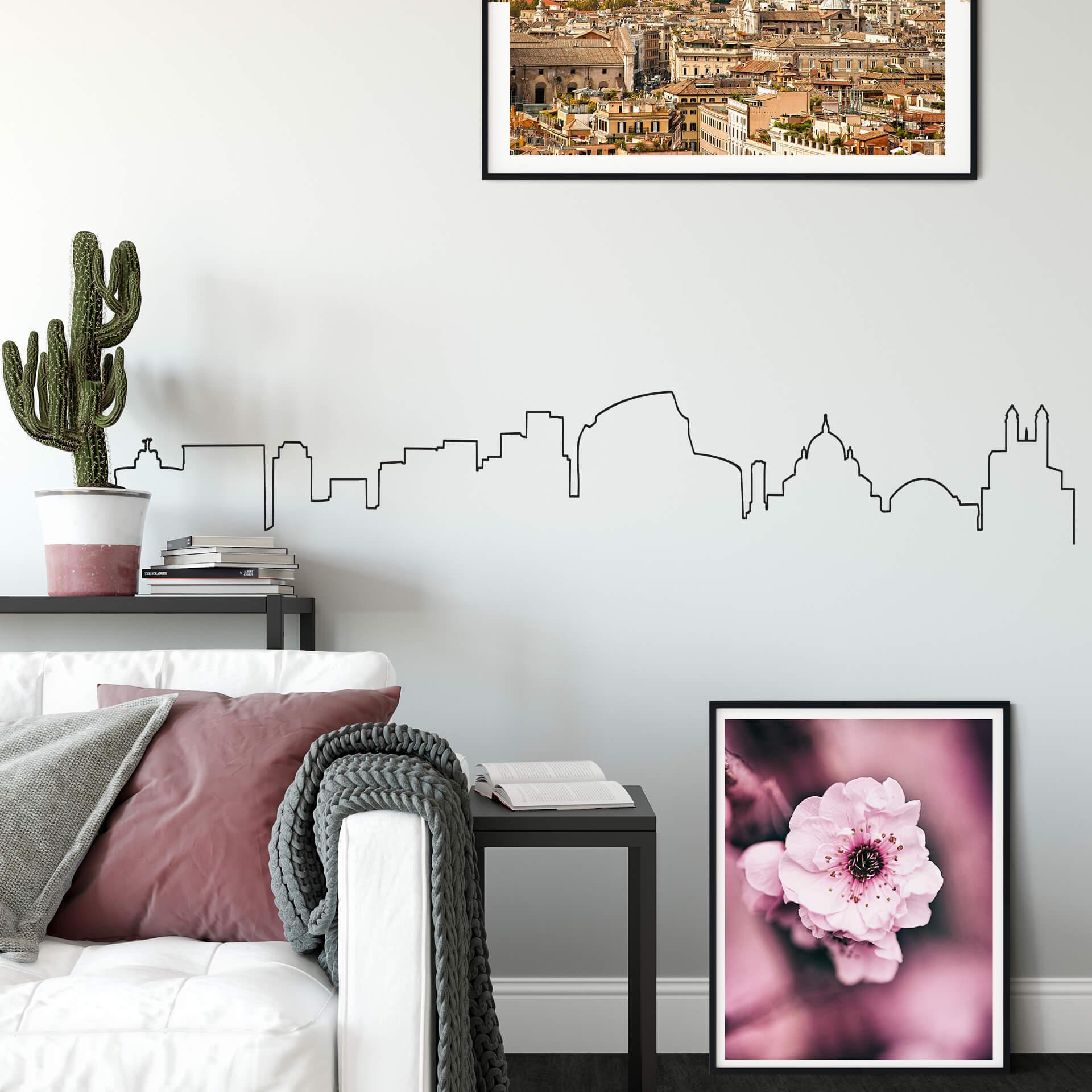 Muursticker Rome Skyline