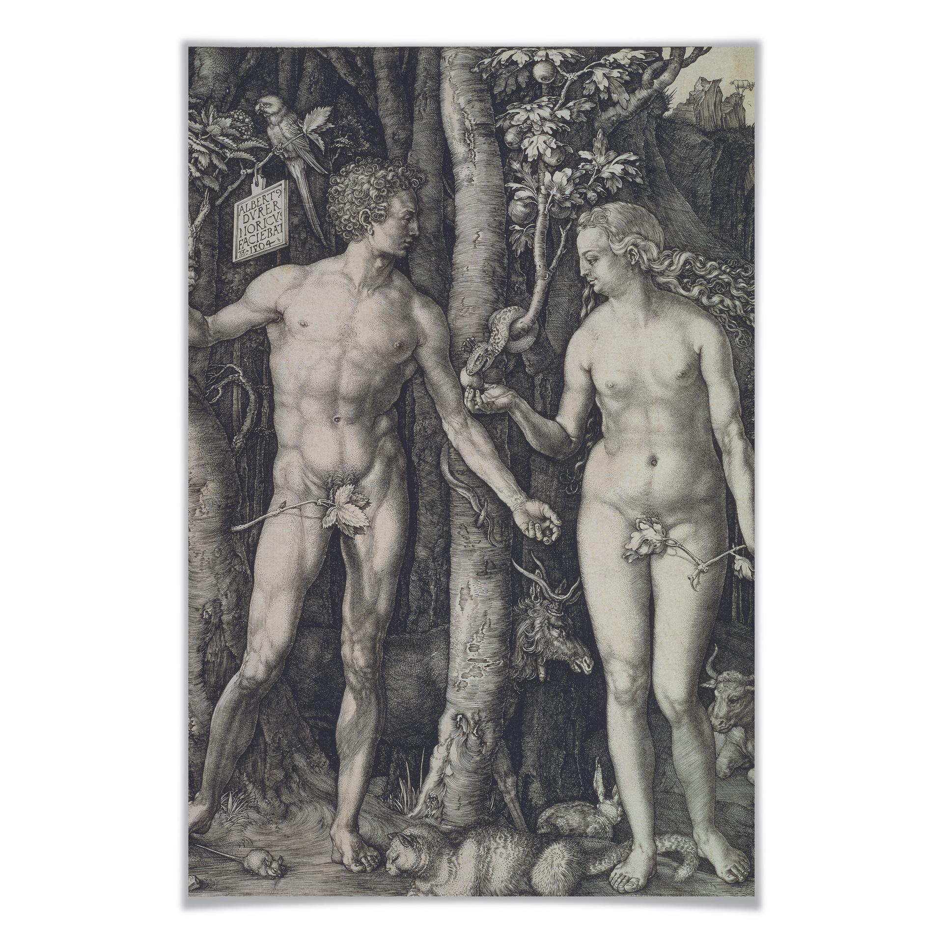 Poster Dürer - Adam und Eva