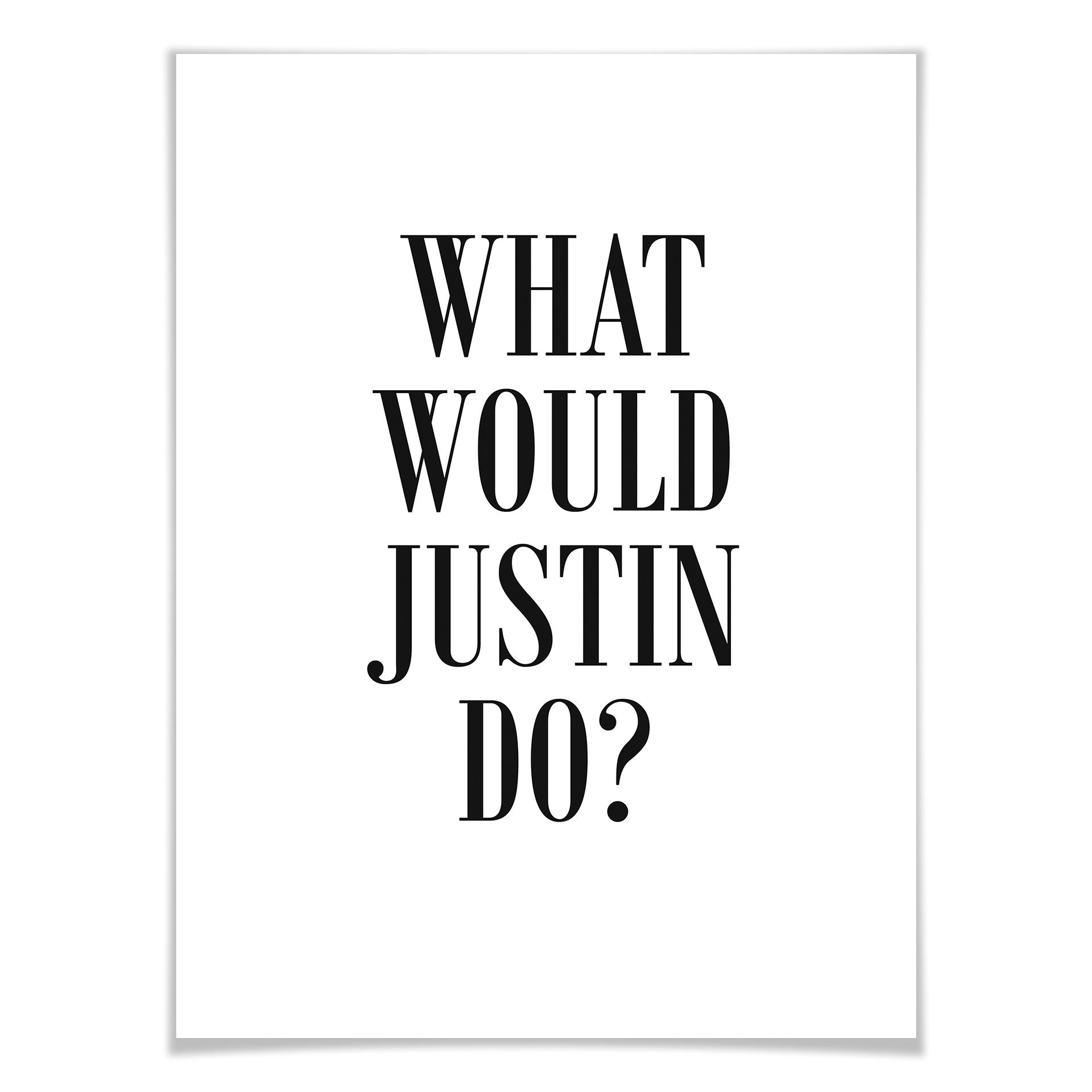 Plakat - Co zrobiłby Justin?