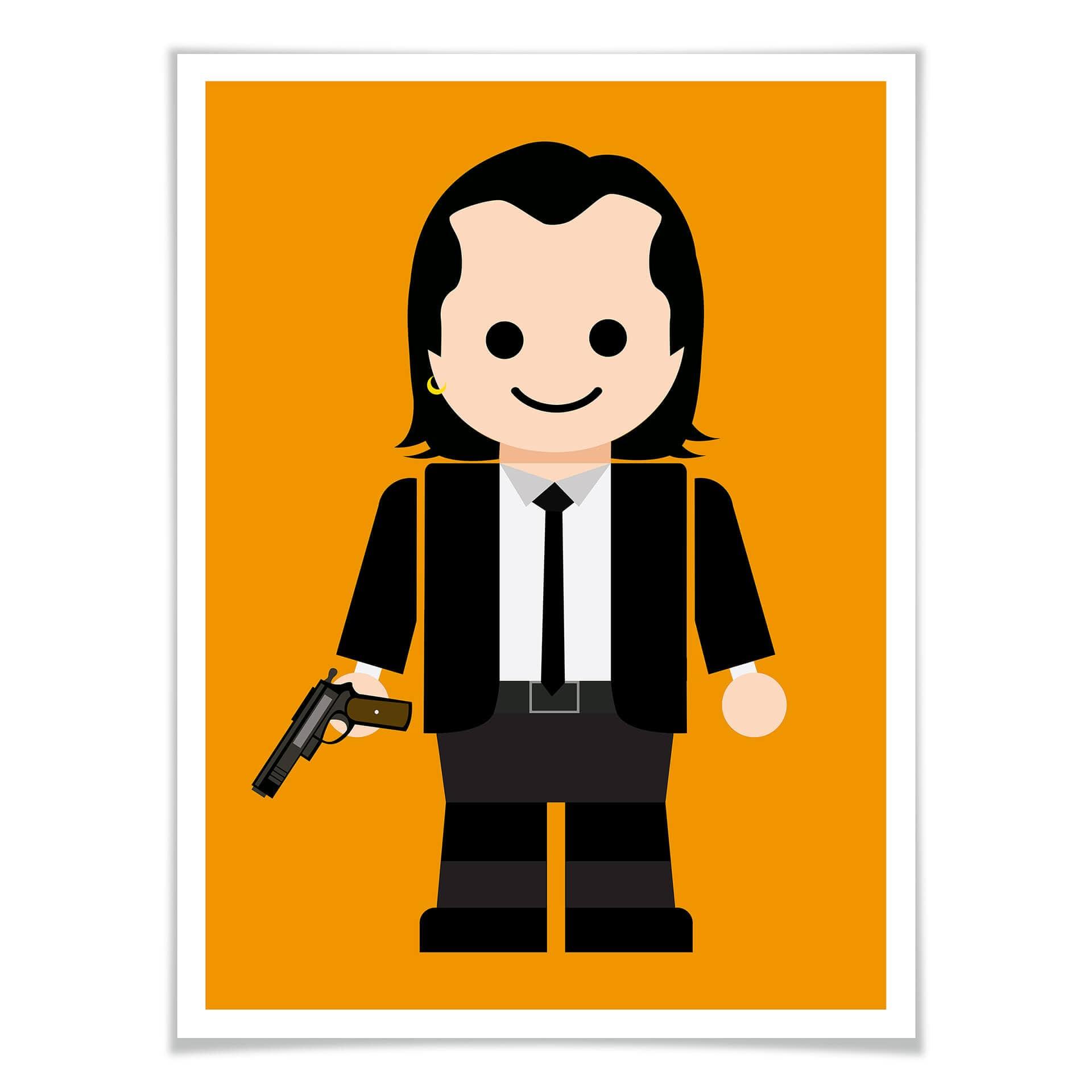 Plakat Gomes - zabawka z Pulp Fiction Vincent Vega