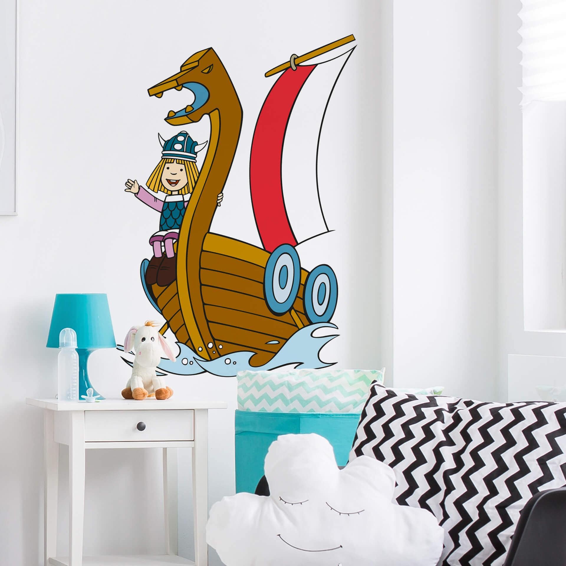 Muursticker Wickie 6