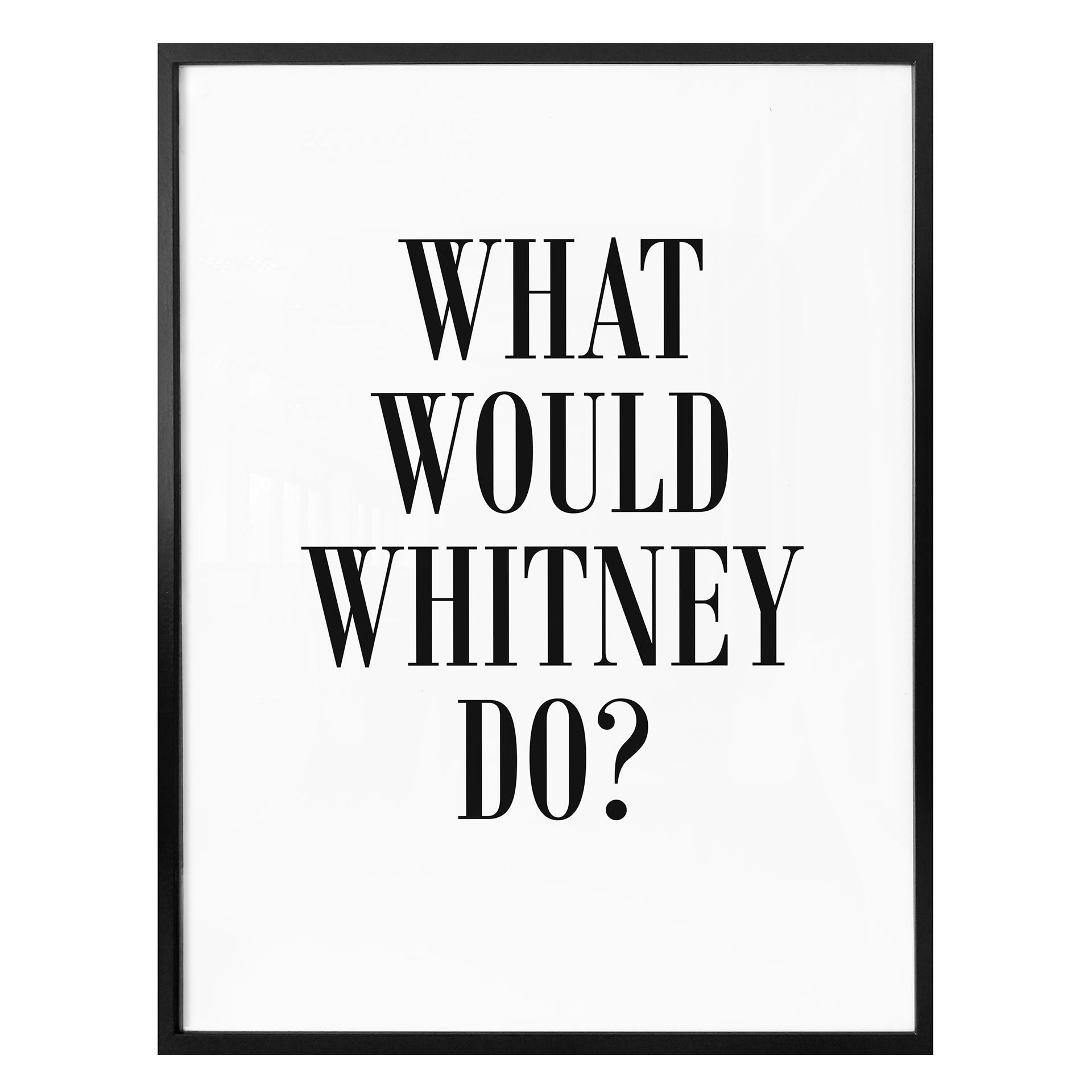 Plakat - What would Whitney do?