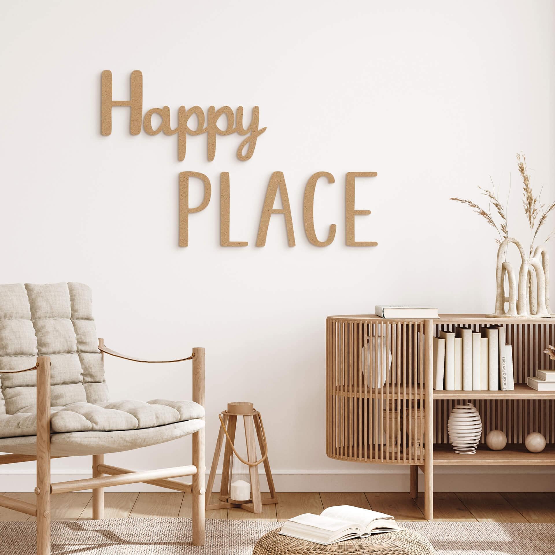 MDF-dekoration Happy Place