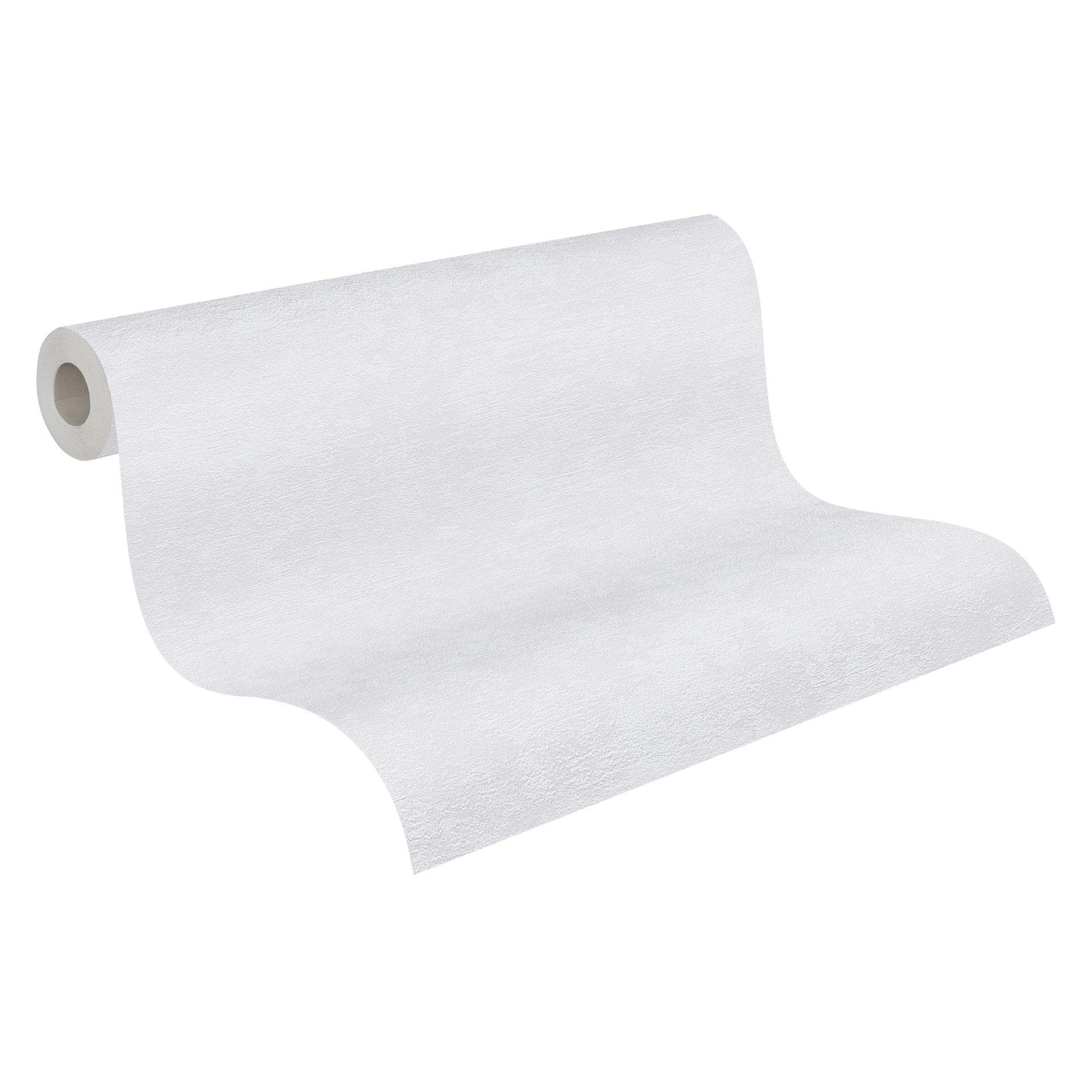 A.S. Création Attractive Papier peint intissé uni - blanc