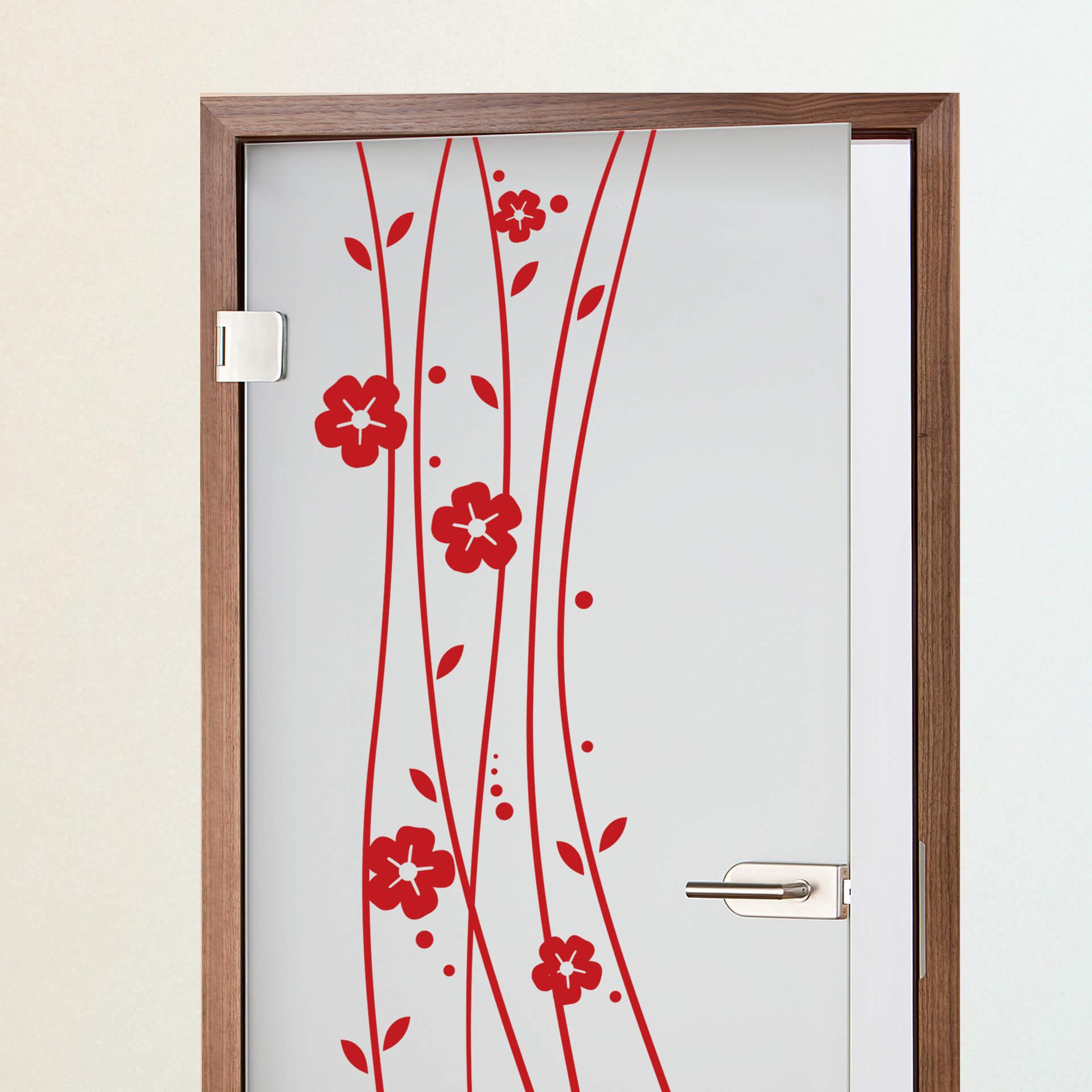 Stickers de Porte - Plante Grimpante