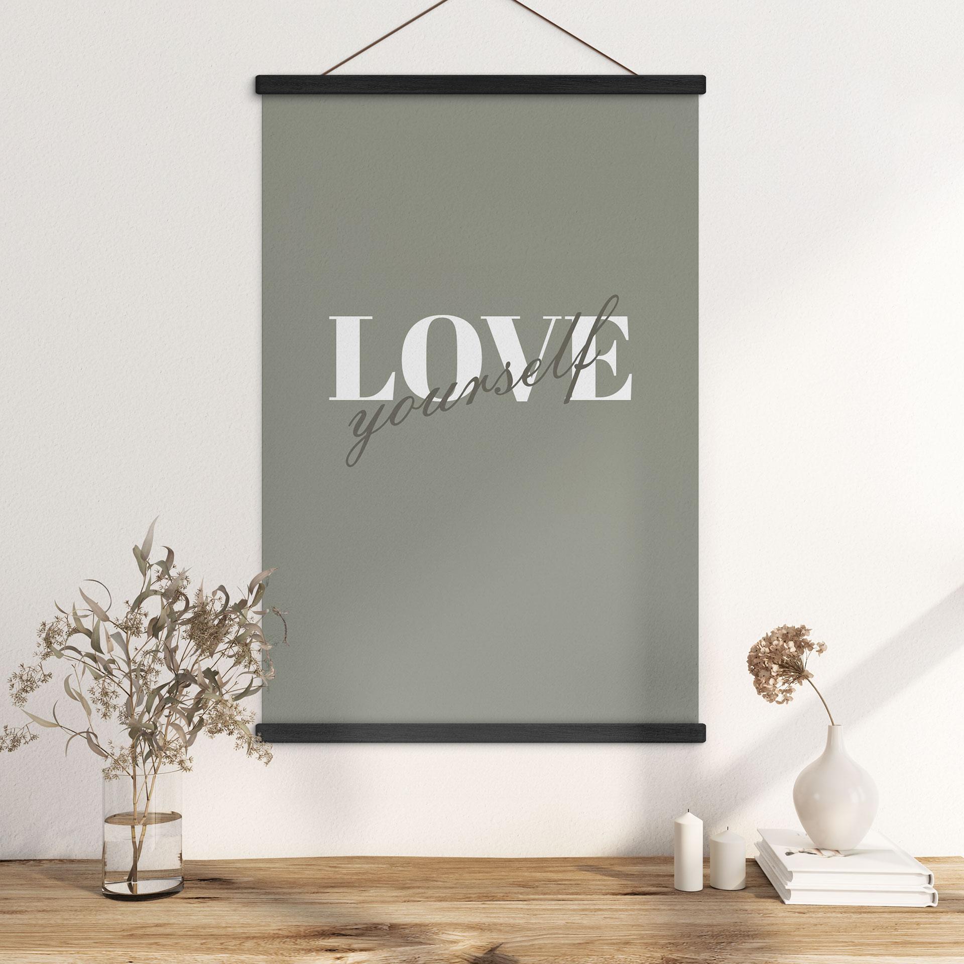 Tekstil plakat Love yourself