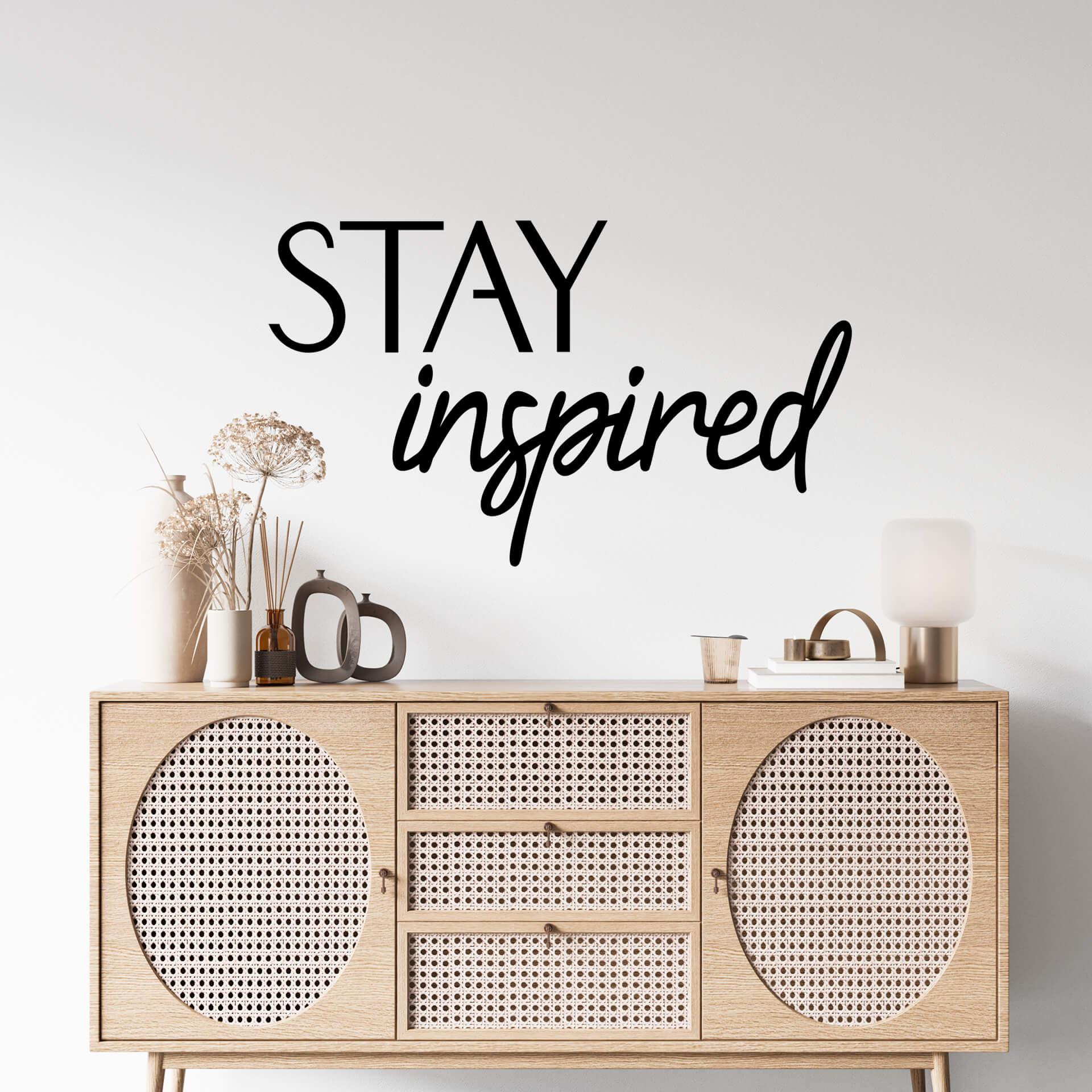 Wallsticker Stay inspired