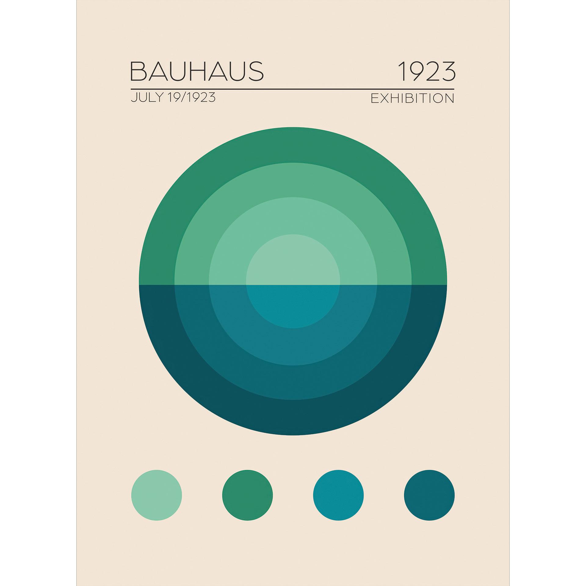 Fotobehang Bauhaus Mavi Daire - Tunaboylu