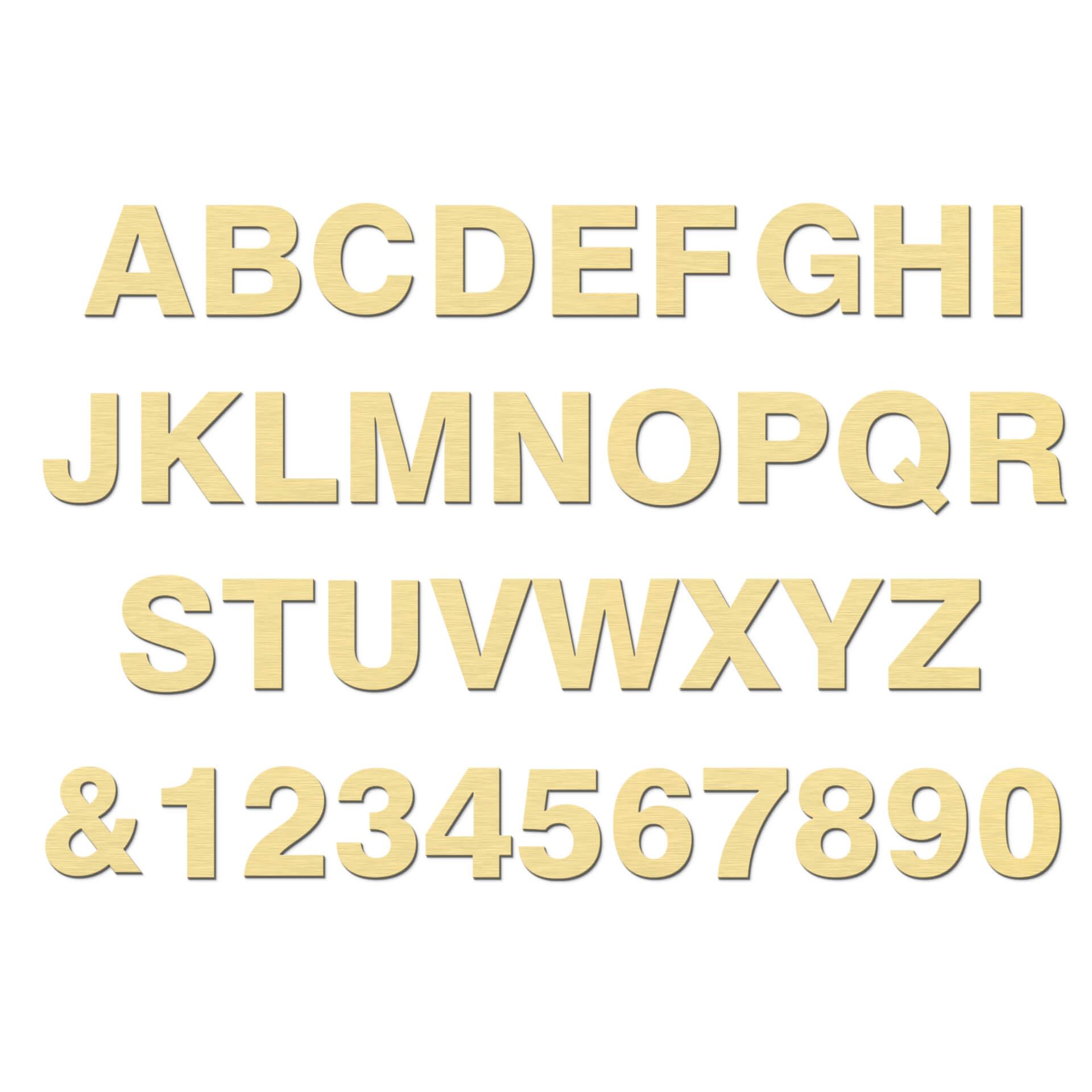 Lettere in Alu-Dibond - Swiss oro