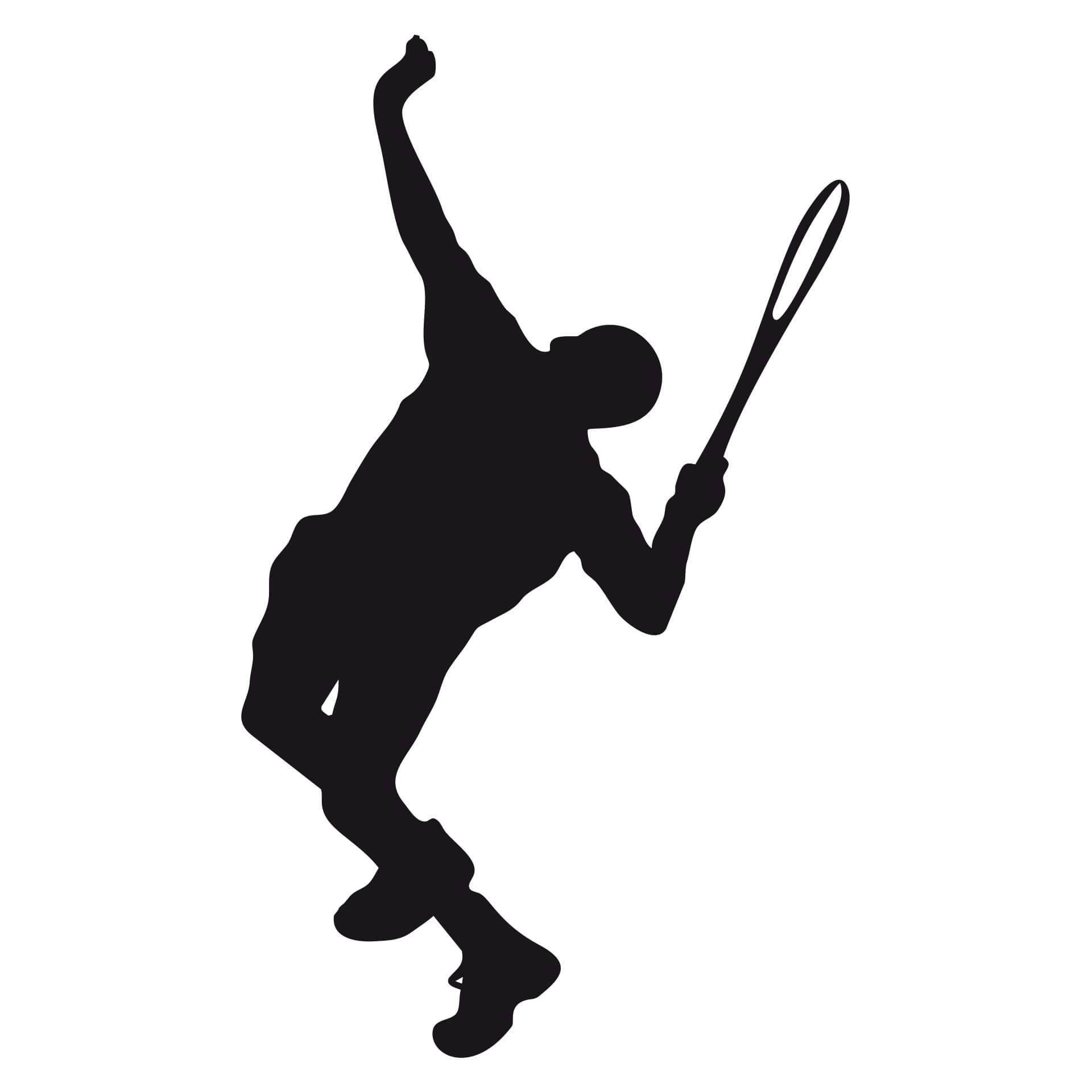 Wandtattoo Tennisspieler 03