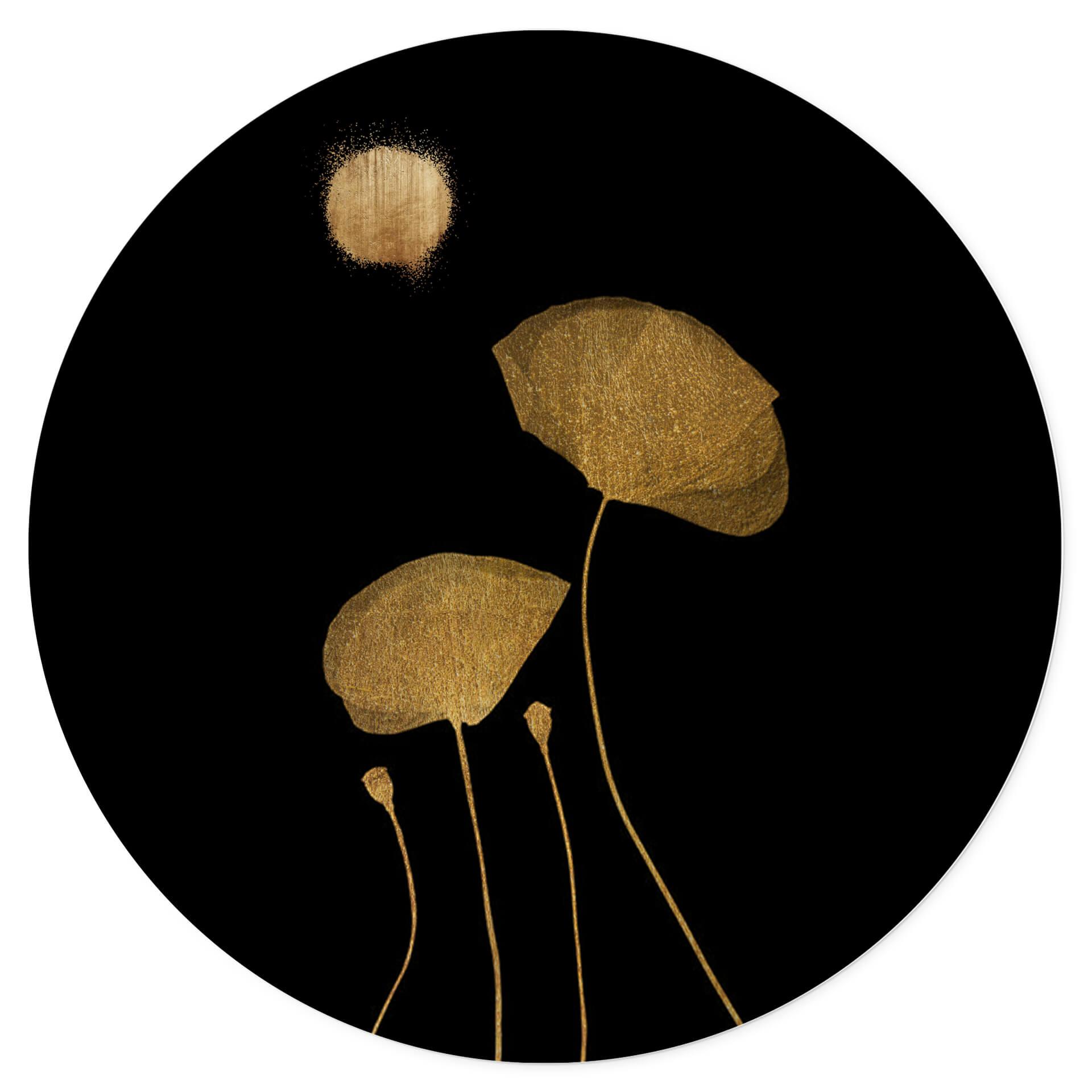Muursticker rond Kubistika - Moonlight Dancer