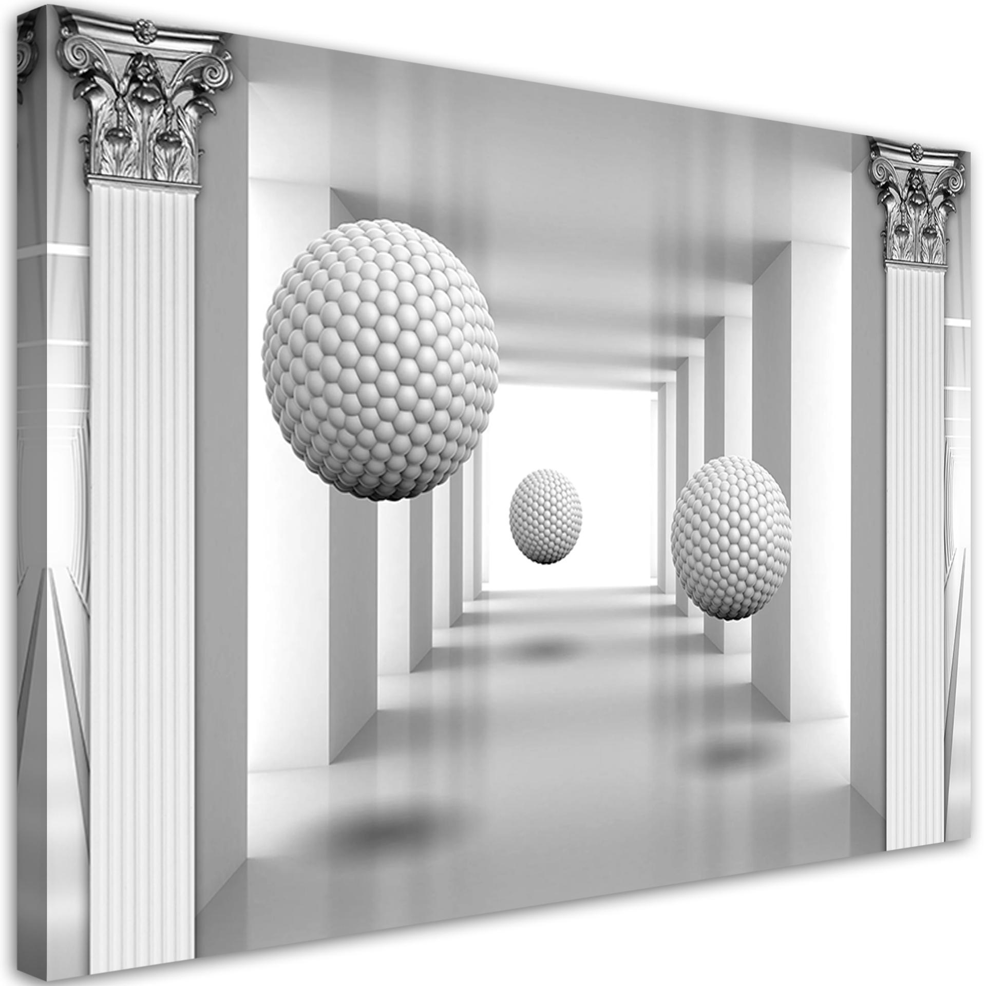 Canvasbillede, Bolde i 3D-tunnel
