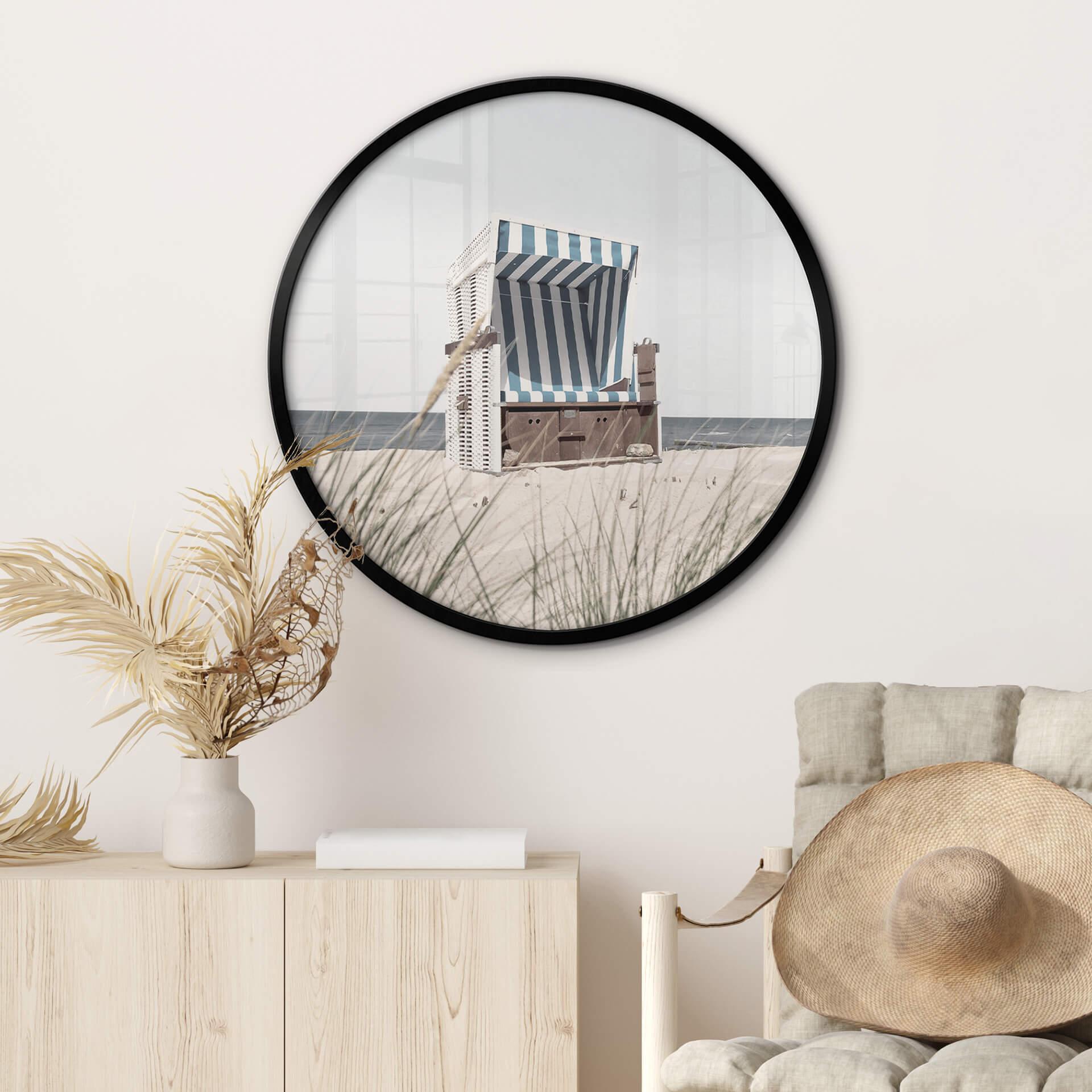 Poster Inselglück an der Ostsee - Rund
