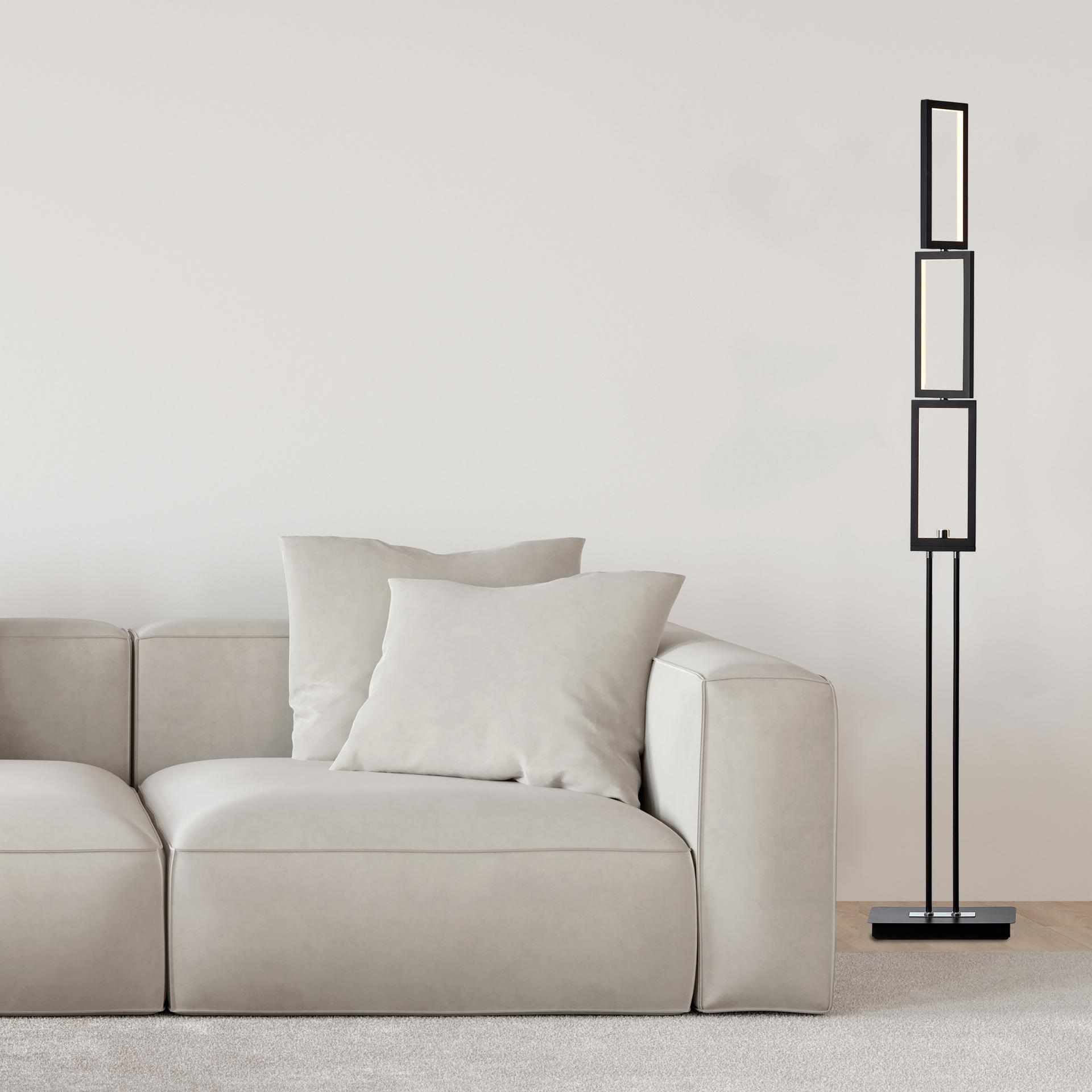 Stehleuchte Mats, schwarz, 150 x 27 cm, Stehlampe