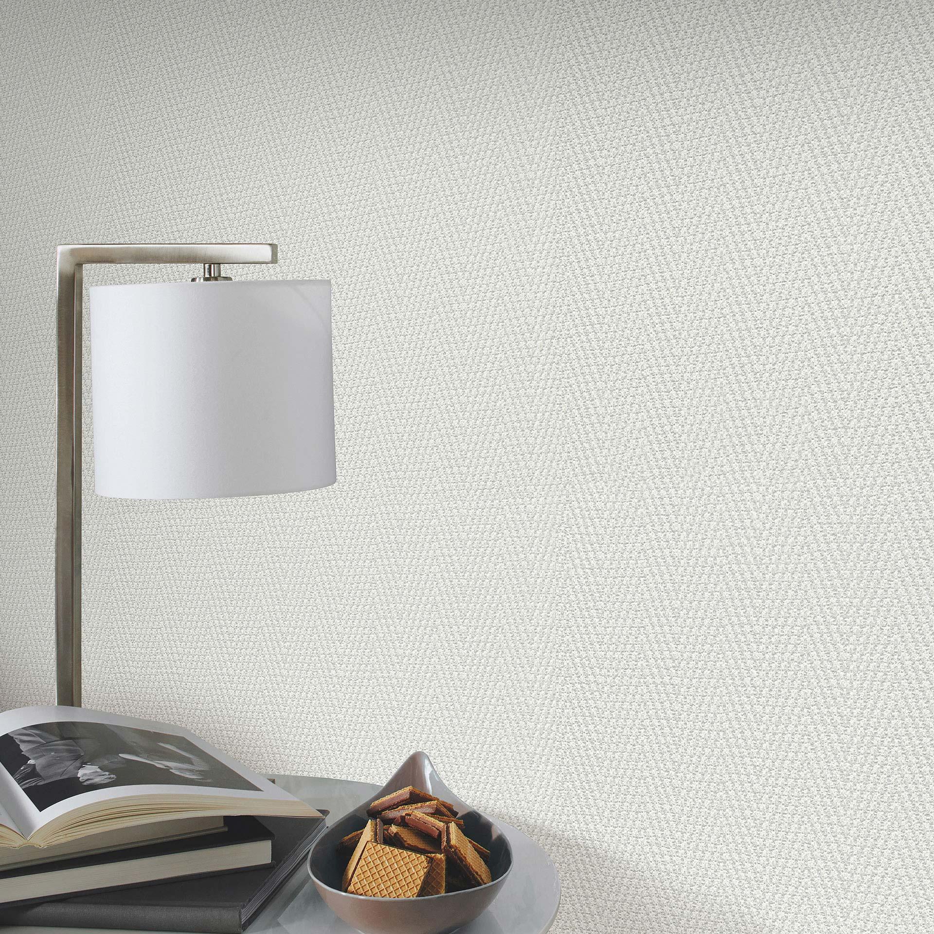 Ikke-vævet tapet, grafisk tapet Cameo grey