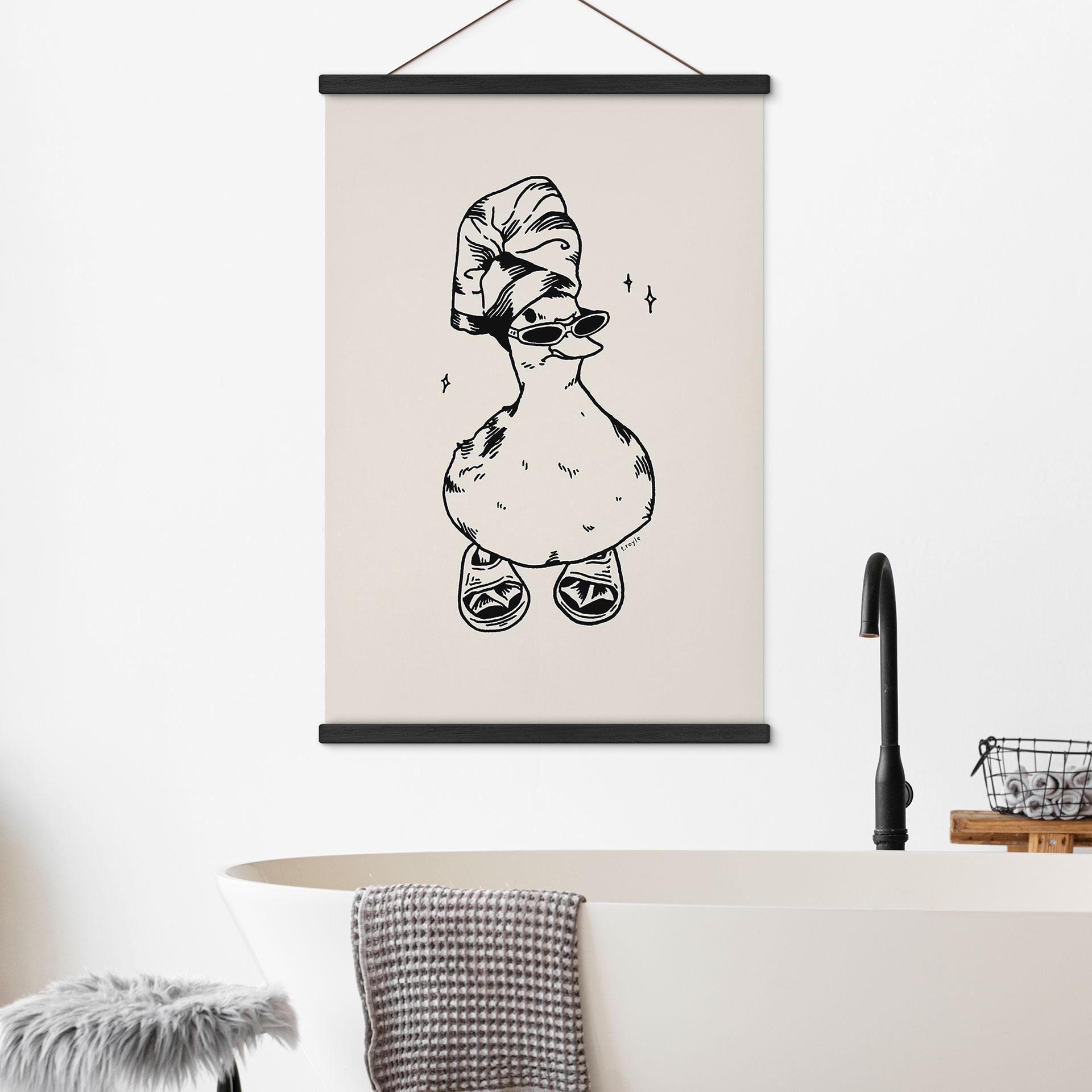 Tekstil plakat Cool spa-and med solbriller - Royle