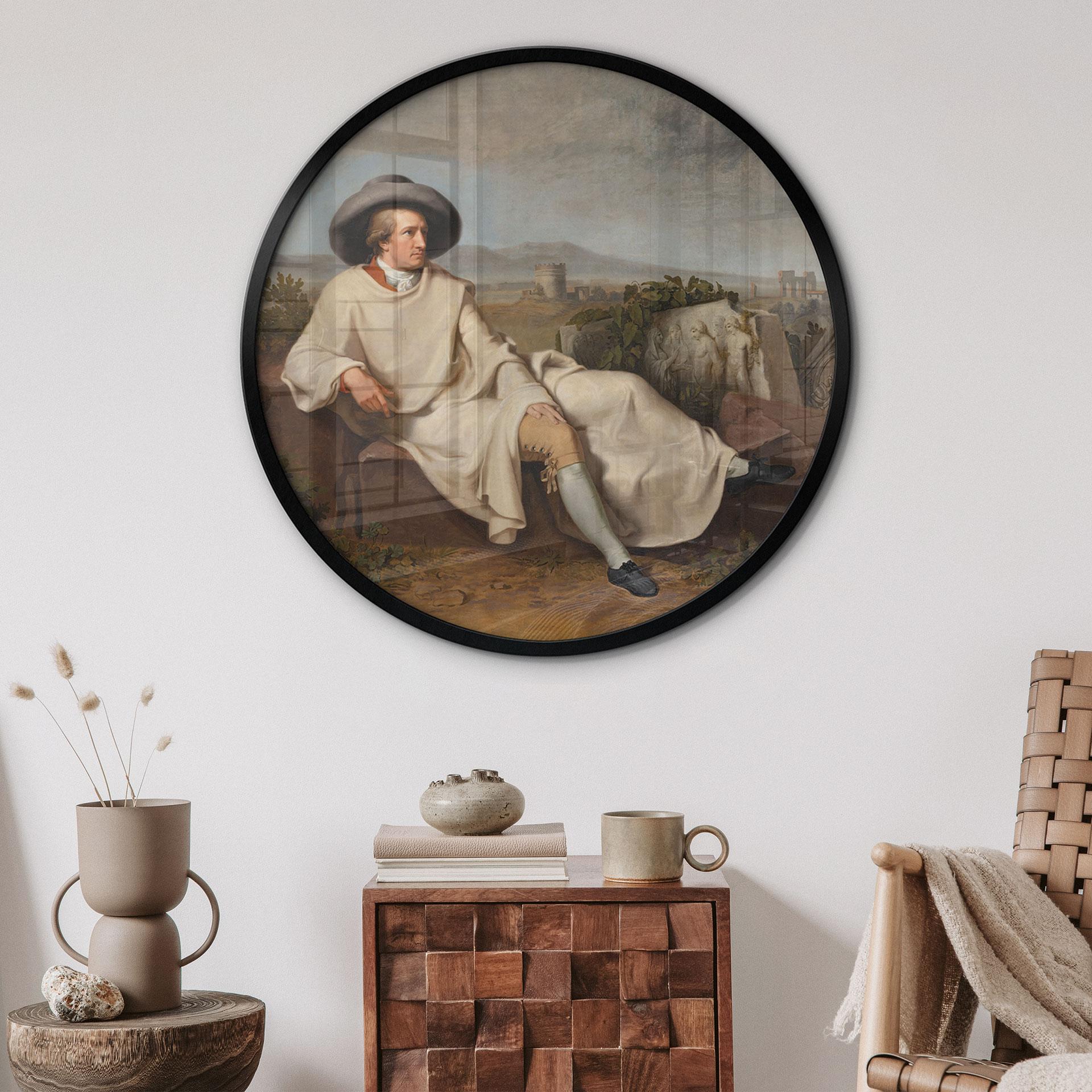 Póster Tischbein - Goethe en la campiña romana - Redondo