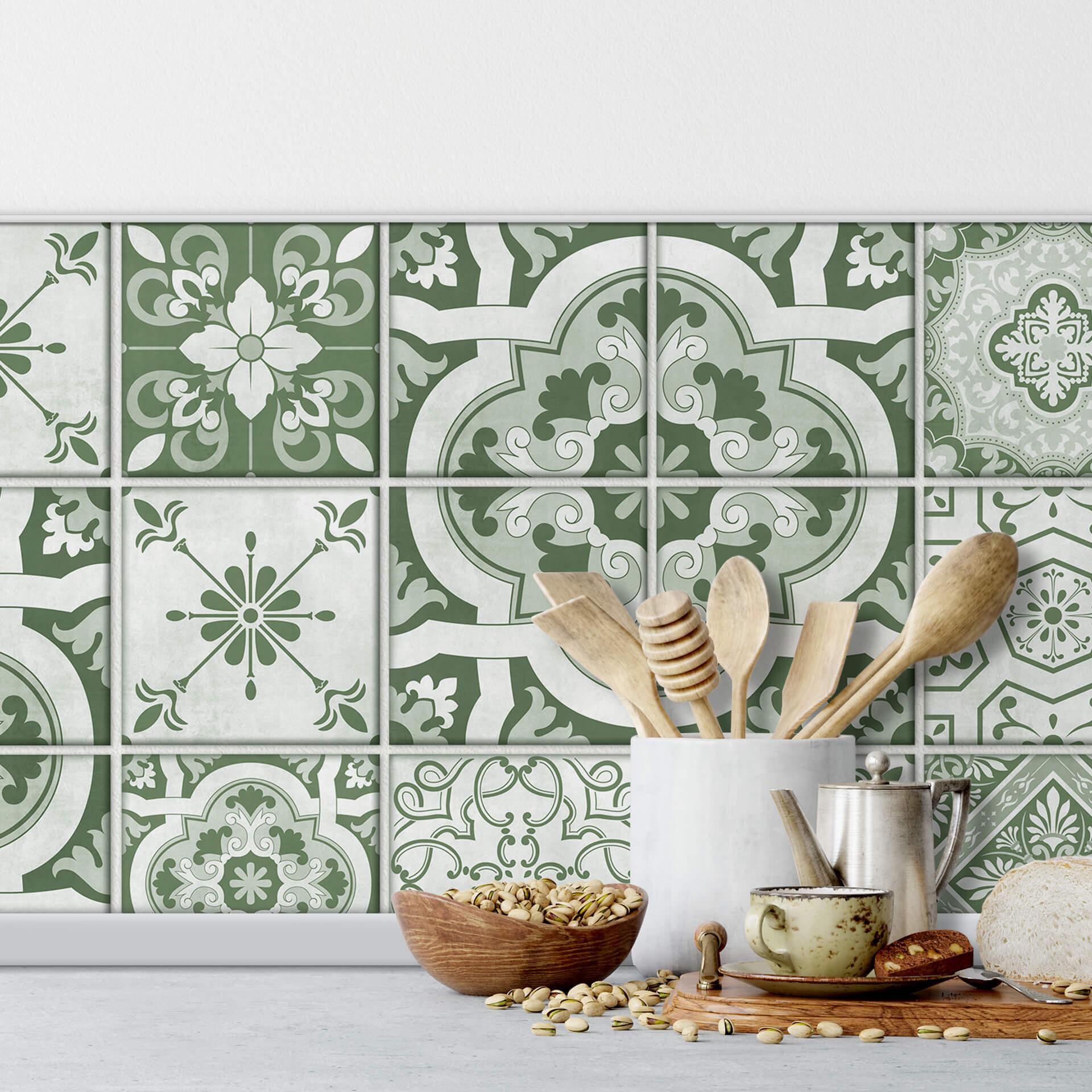 Fliesenaufkleber Ornamente-Set - 12er Set
