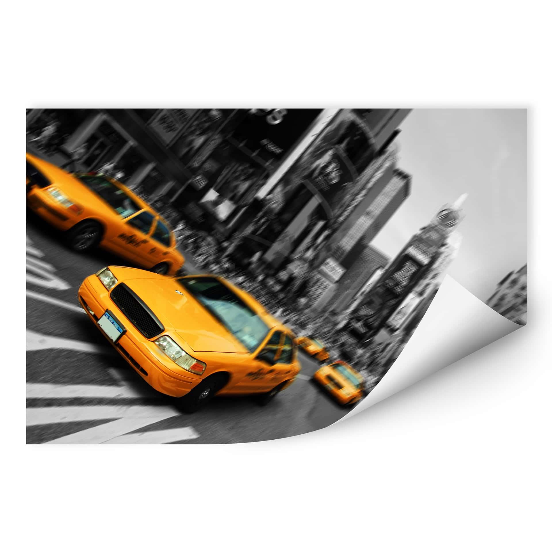 Zelfklevende Poster New York Taxi