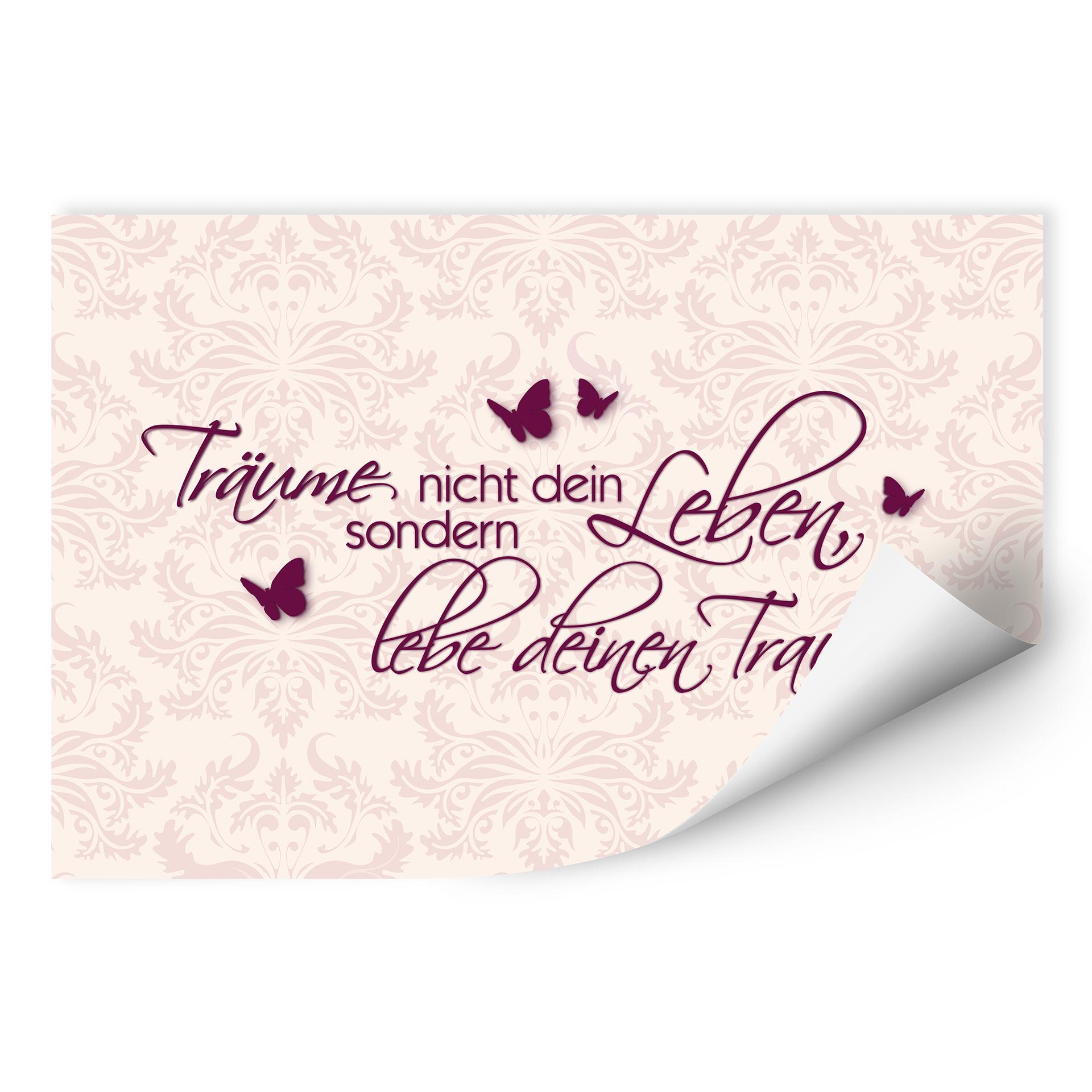 Wallprint W - Träume nicht dein Leben... Beere