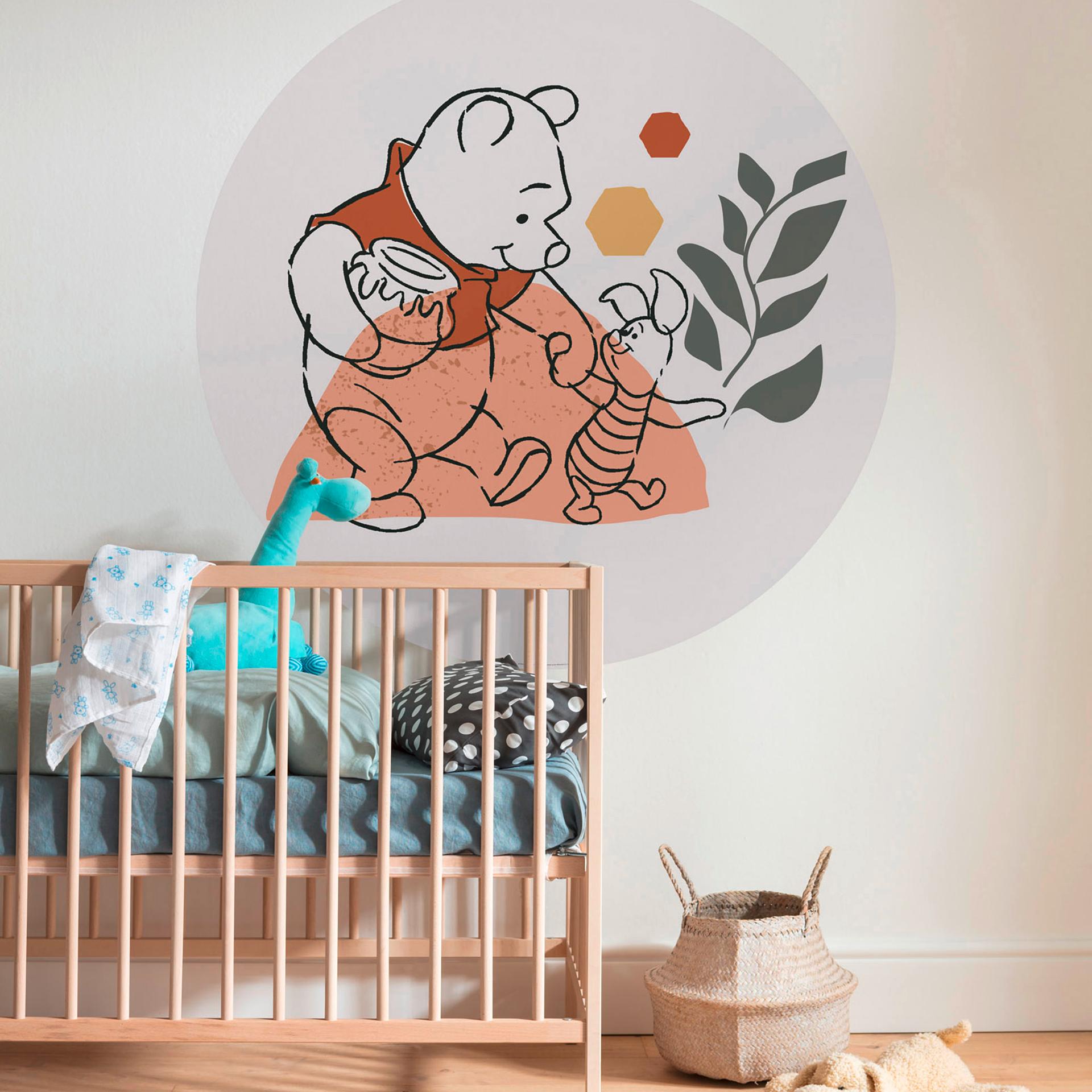 zelfklevend vlies behang - Winnie Pooh Soulmate - 125 x 125 cm