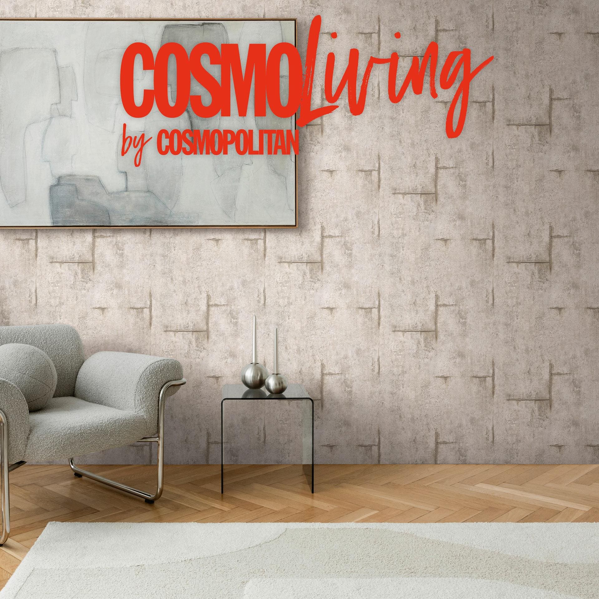 COSMOPOLITAN Ikke-vævet tapet betonlook grå - urban loft industrial vintage tapet