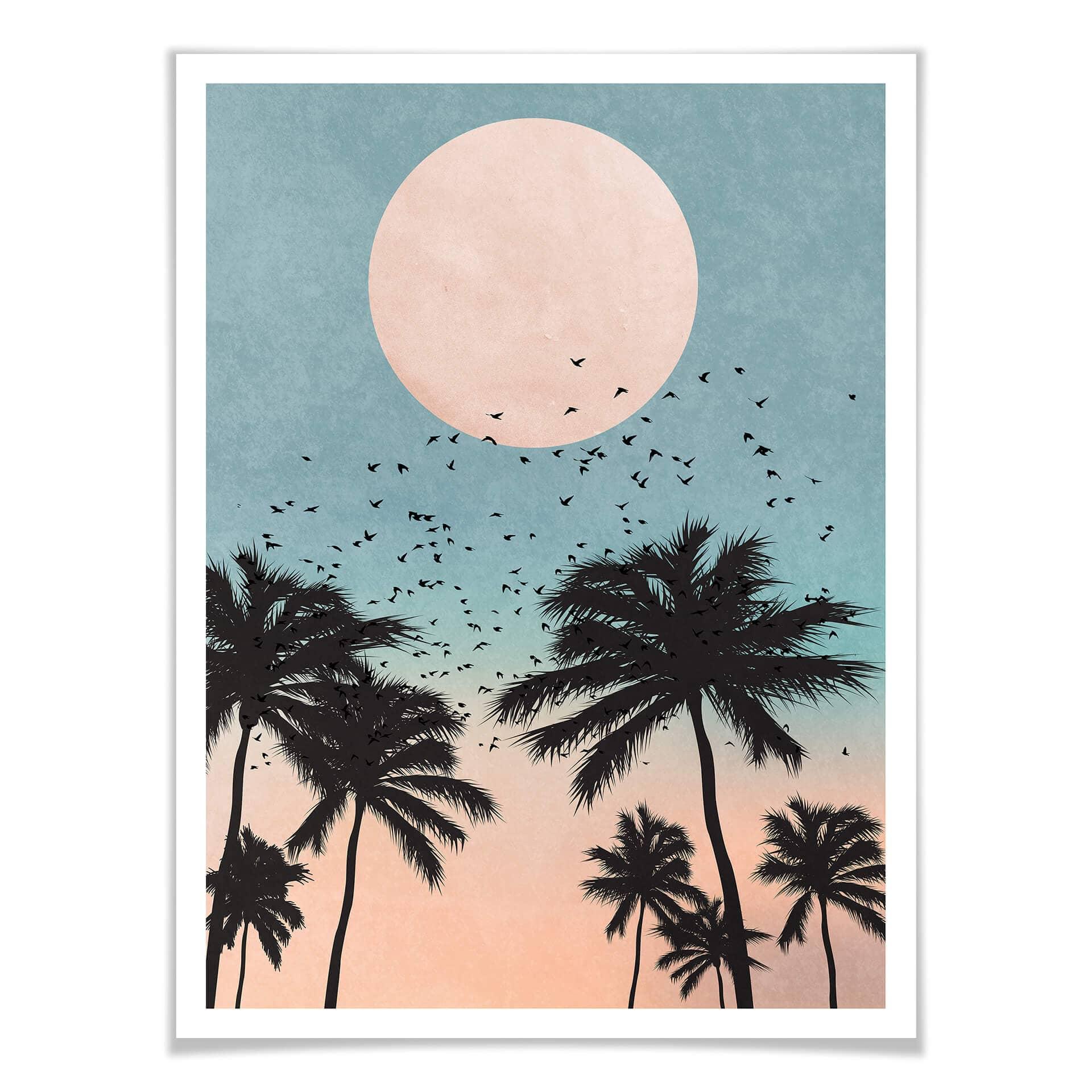 Poster Kubistika - Sonnenuntergang