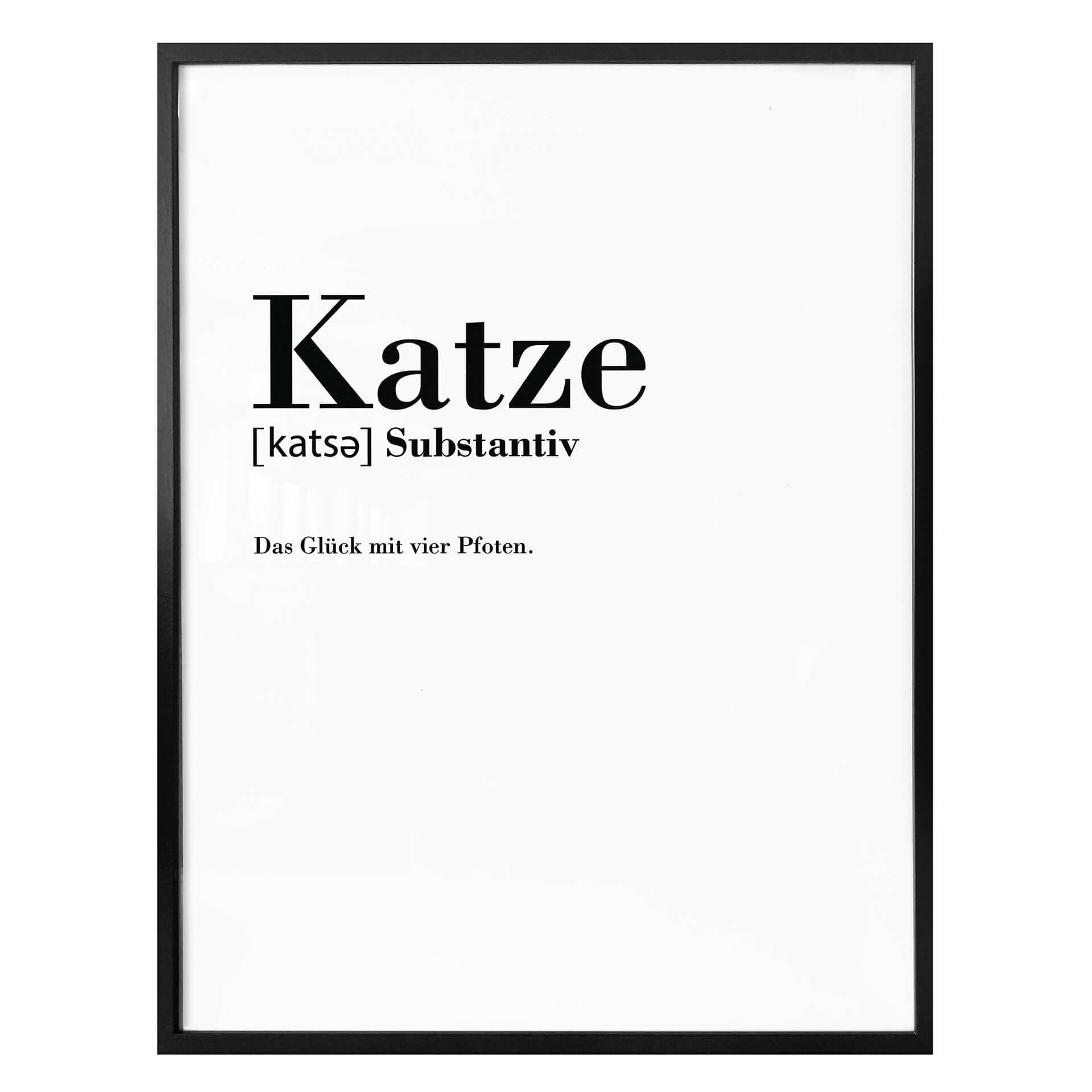 Poster Grammatik - Katze