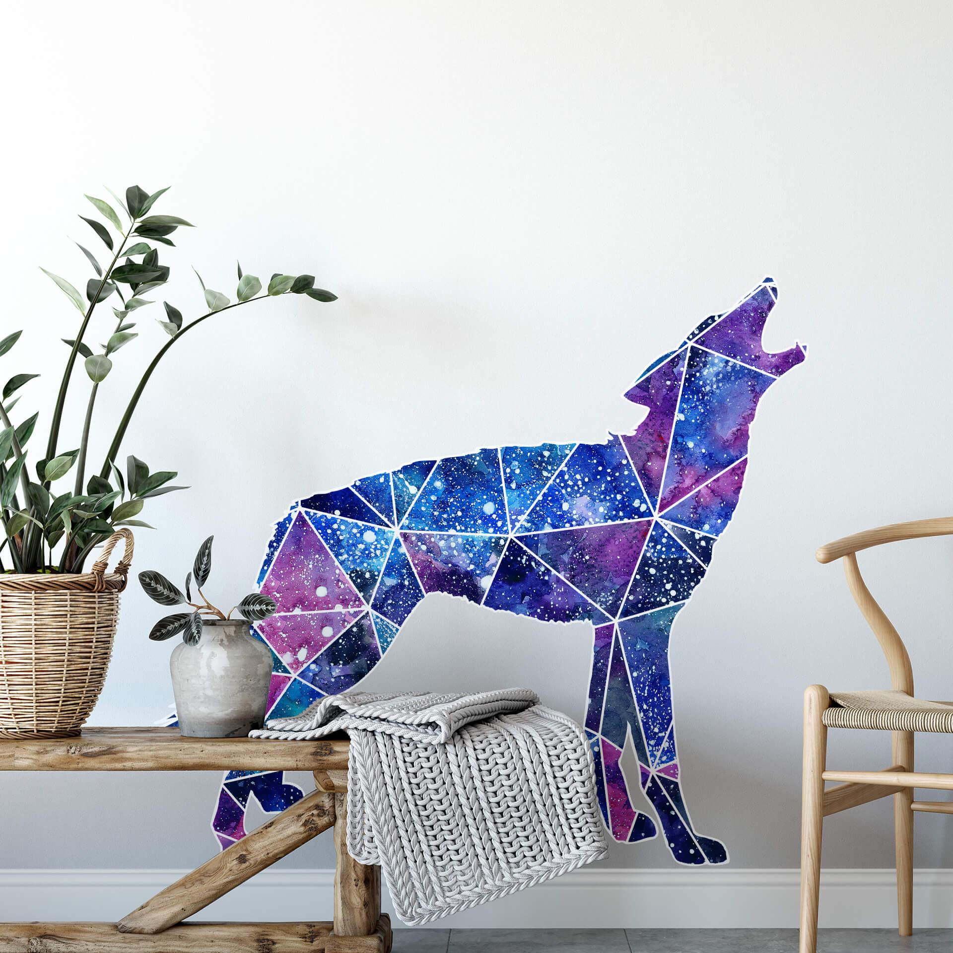 Adesivo murale  Polygon Galaxie Lupo