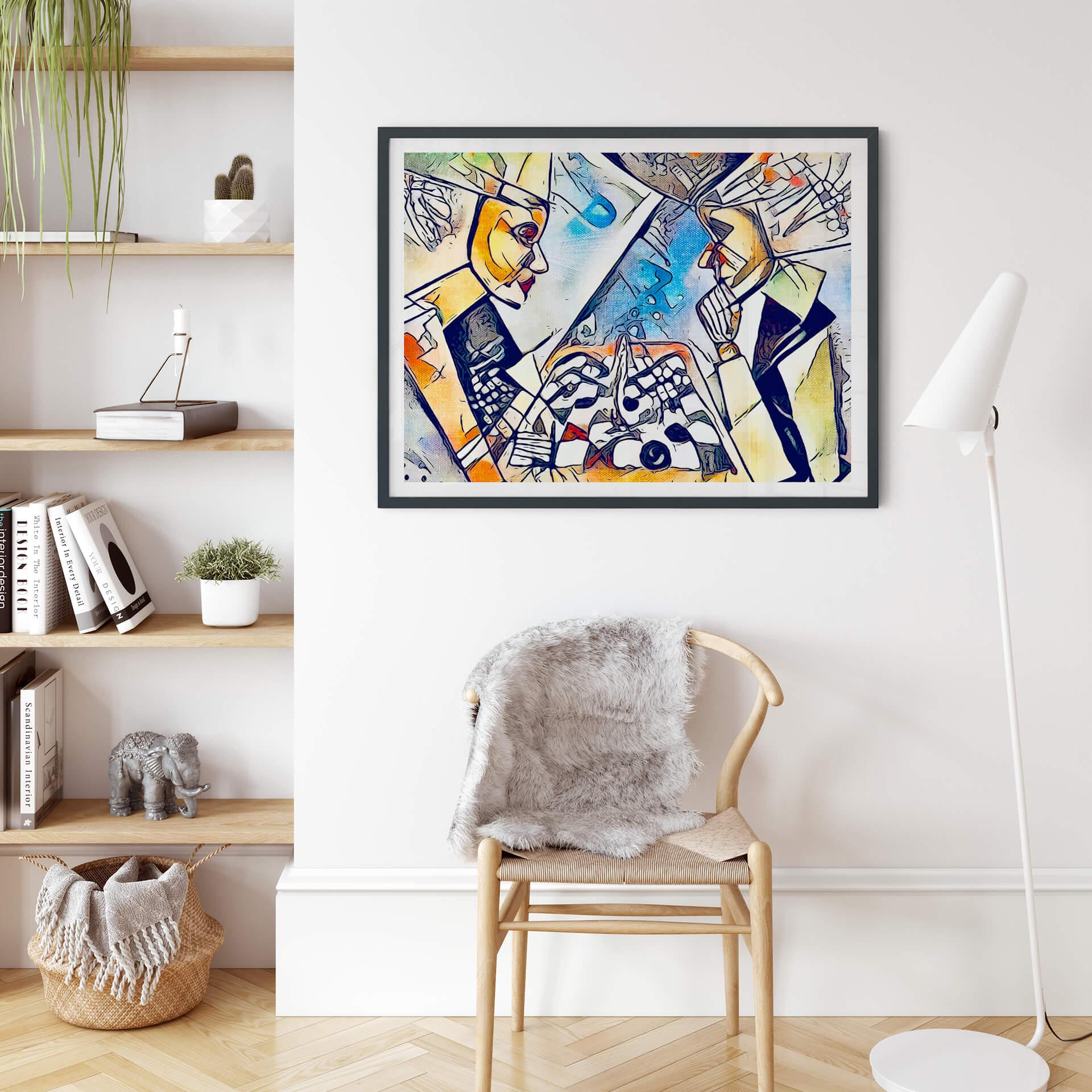 Plakat Zamart - Dwóch szachistów