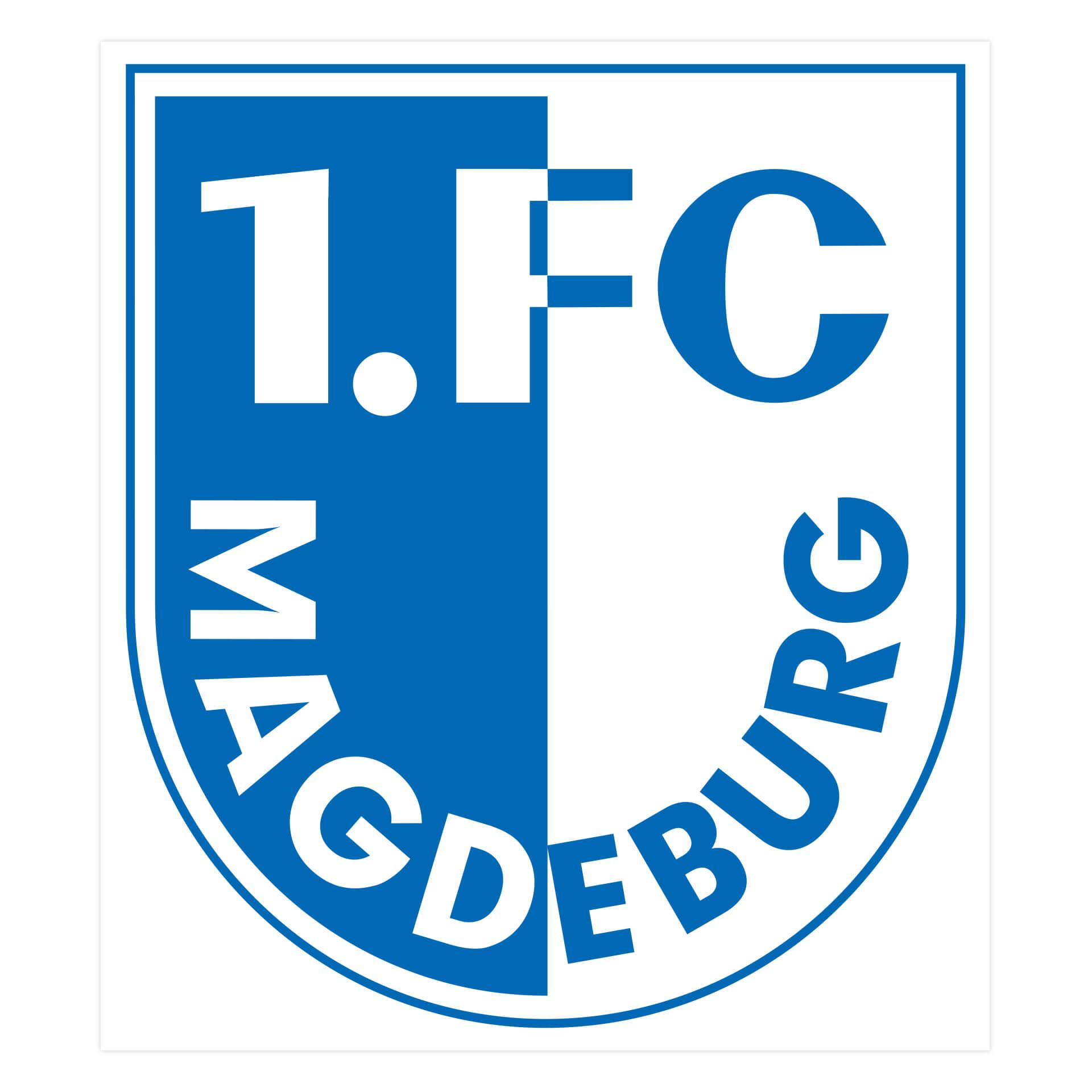 Wandtattoo 1. FC Magdeburg XXL Logo - 70x80 cm