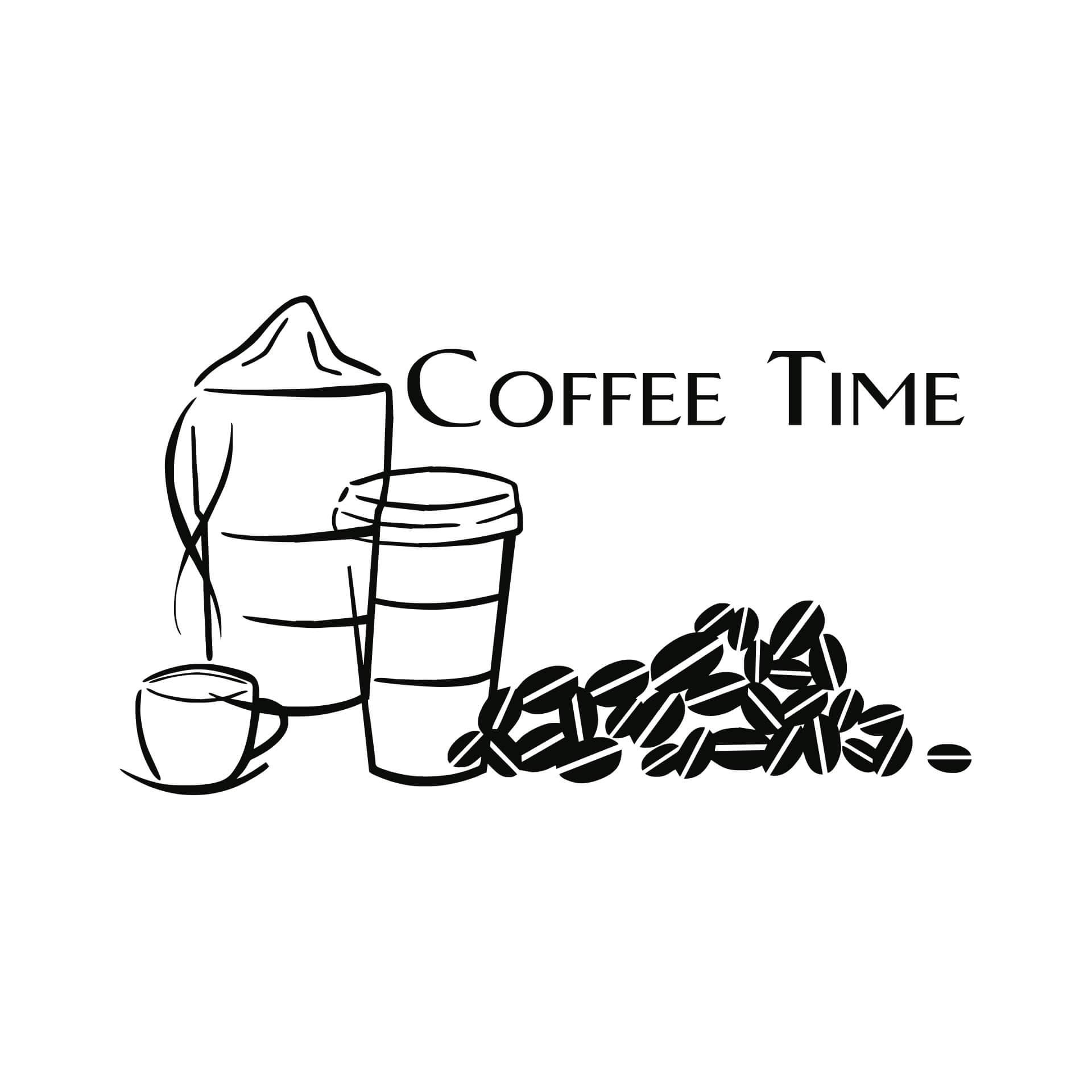 Adesivo murale - Coffee Time 1