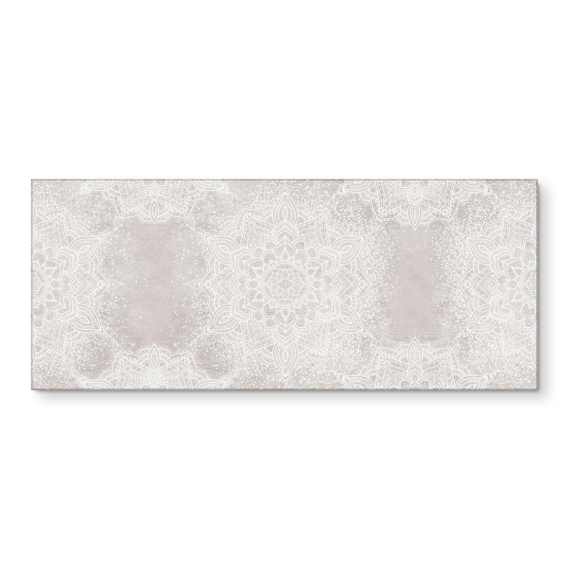 Stænkplade til køkken Blød mandala på grå-beige - Bloomery Decor
