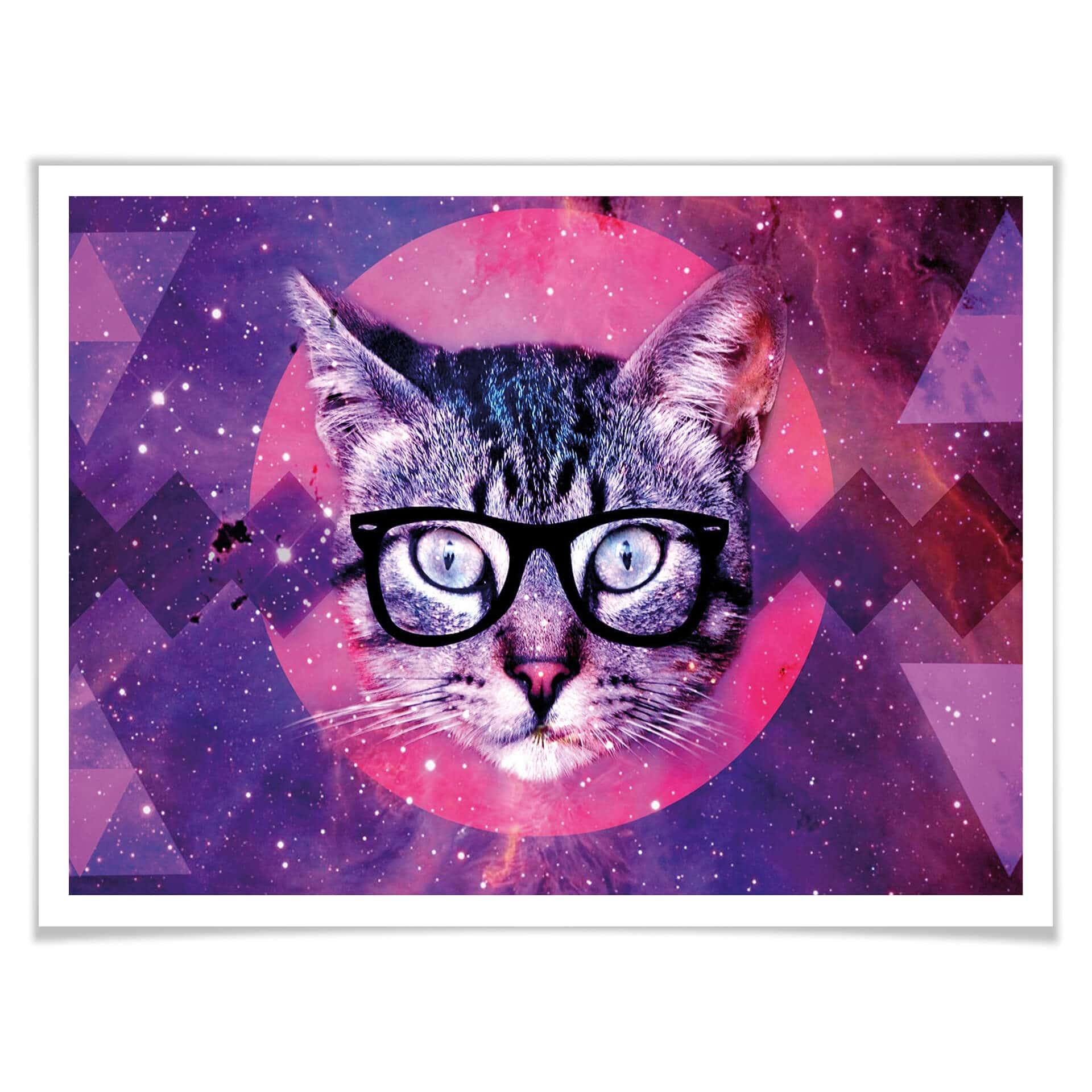 Plakat Nerdy Cat