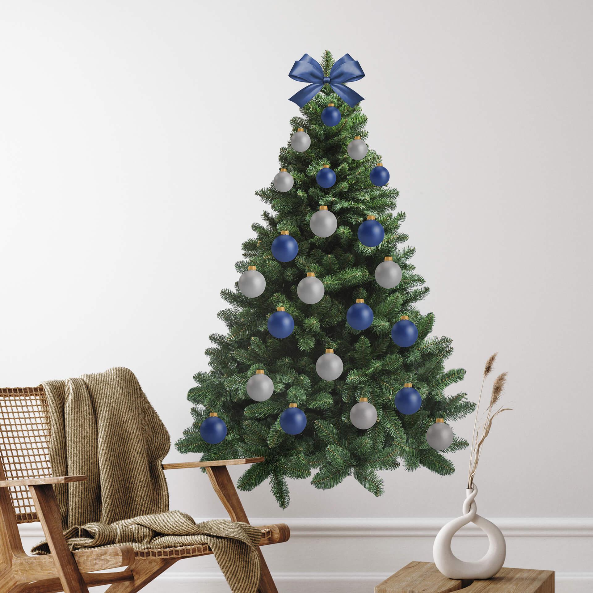 Muursticker Kerstboom om zelf te beplakken
