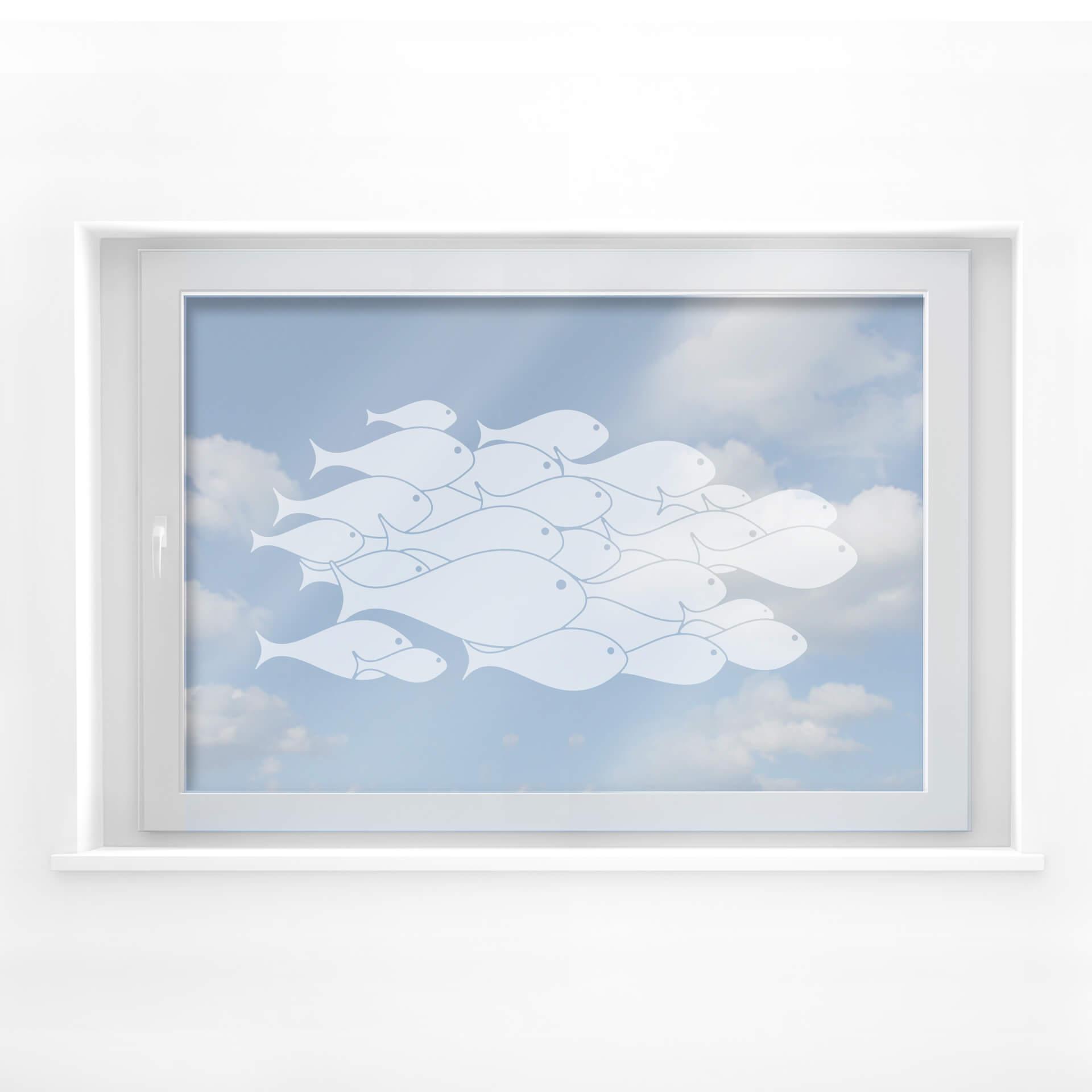 Decoración para ventanas de banco de peces