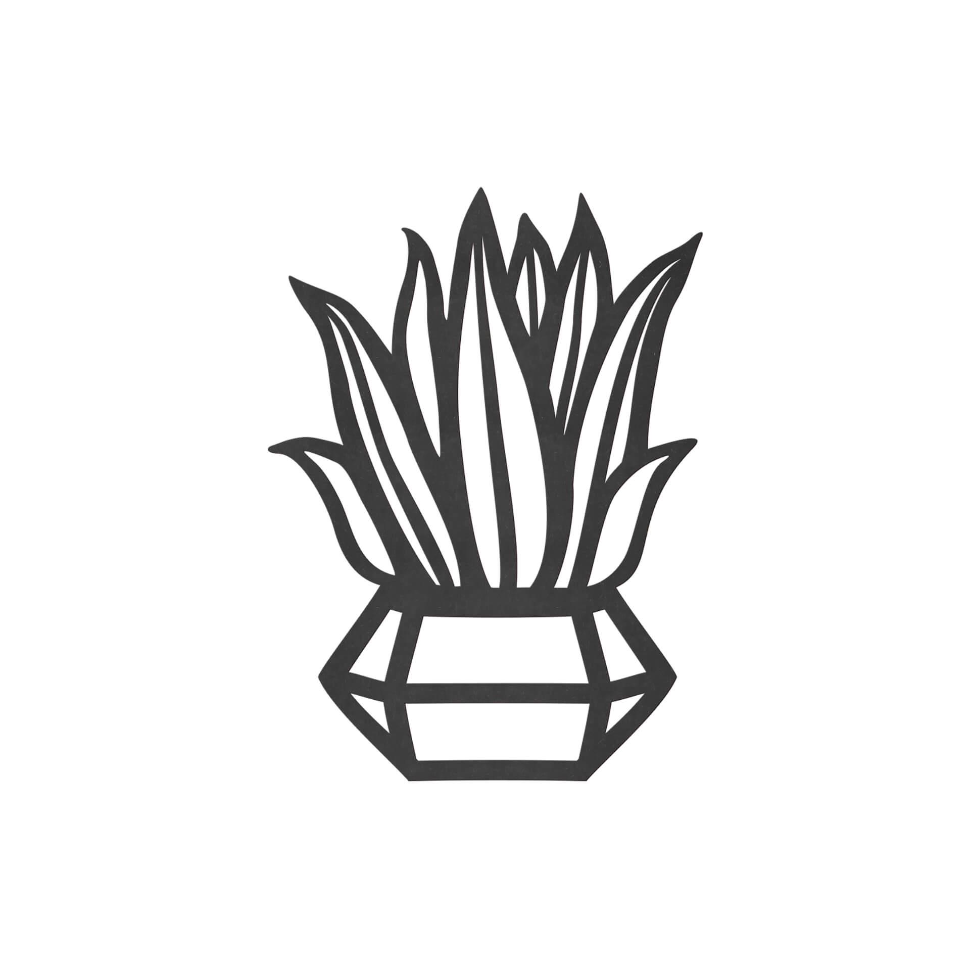 MDF Decoratie Plant in Bloempot