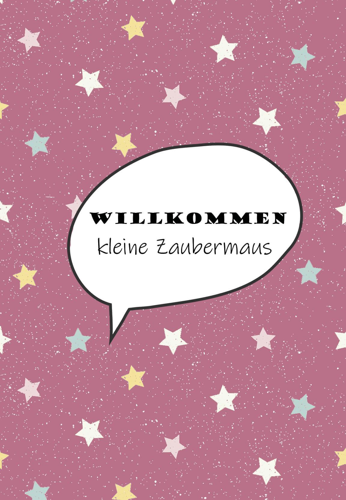 Gutschein zur Geburt - Mädchen