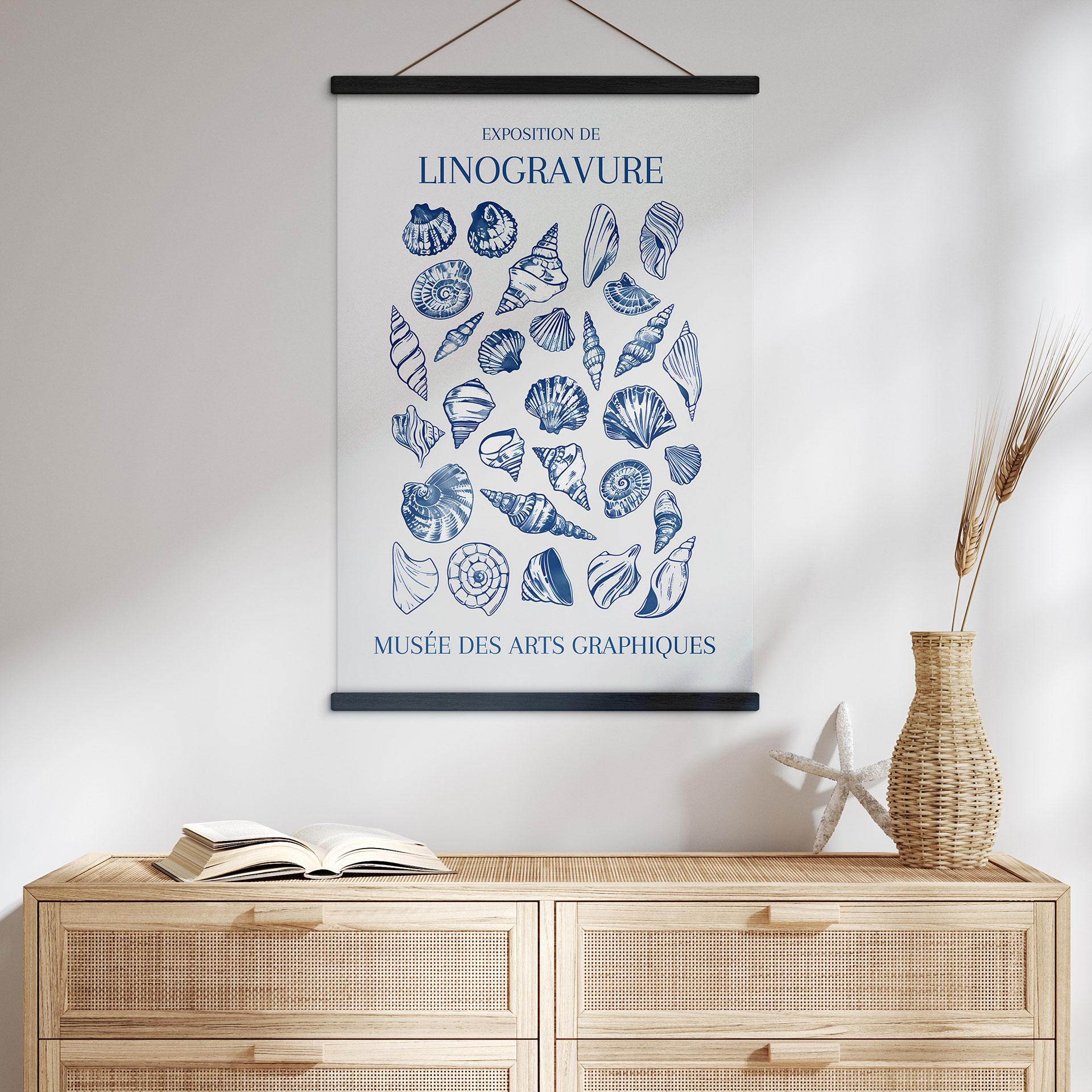 Tekstil plakat Grafisk skalcollage - Jolly and Dash