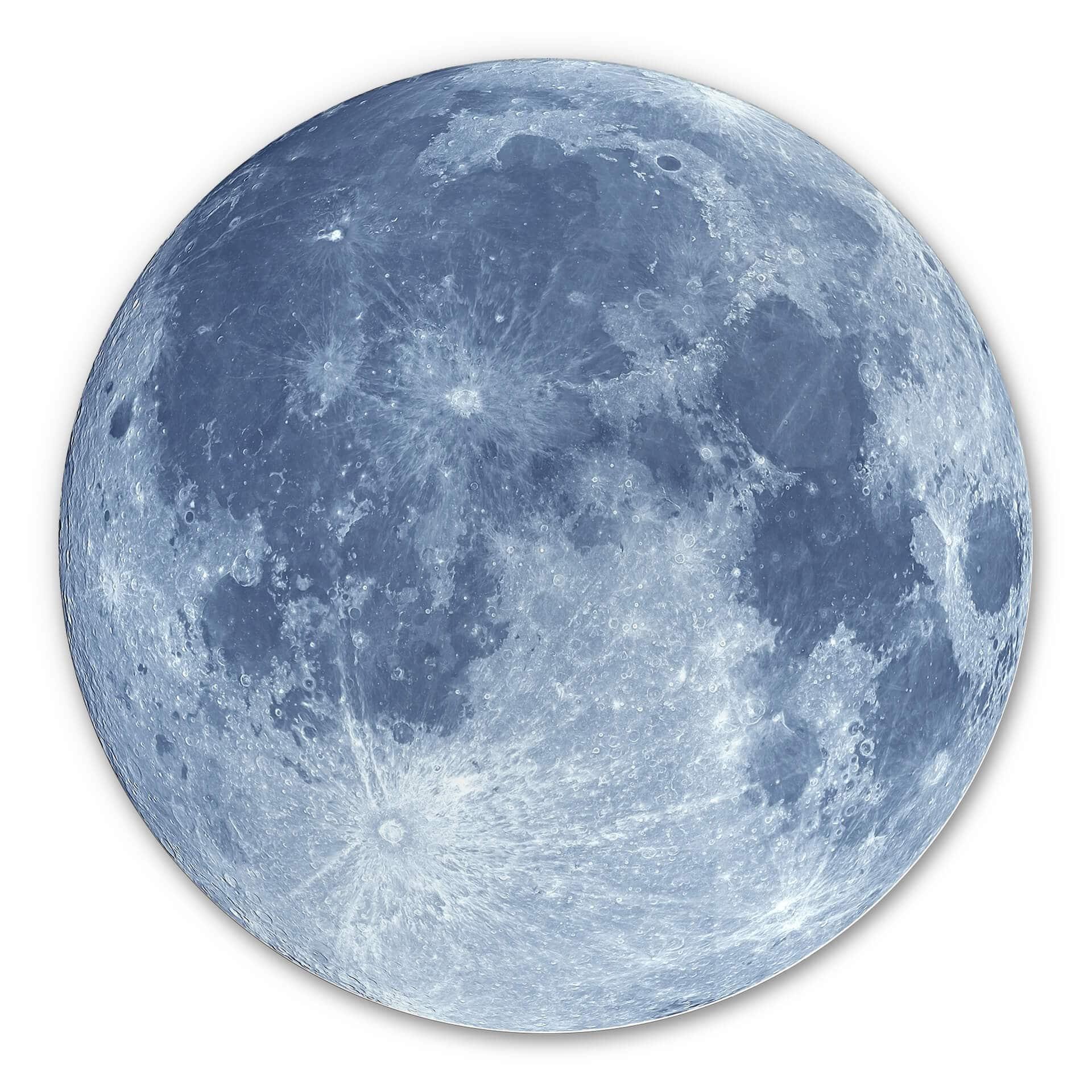 Tableau en Alu-Dibond Pleine Lune - Rond