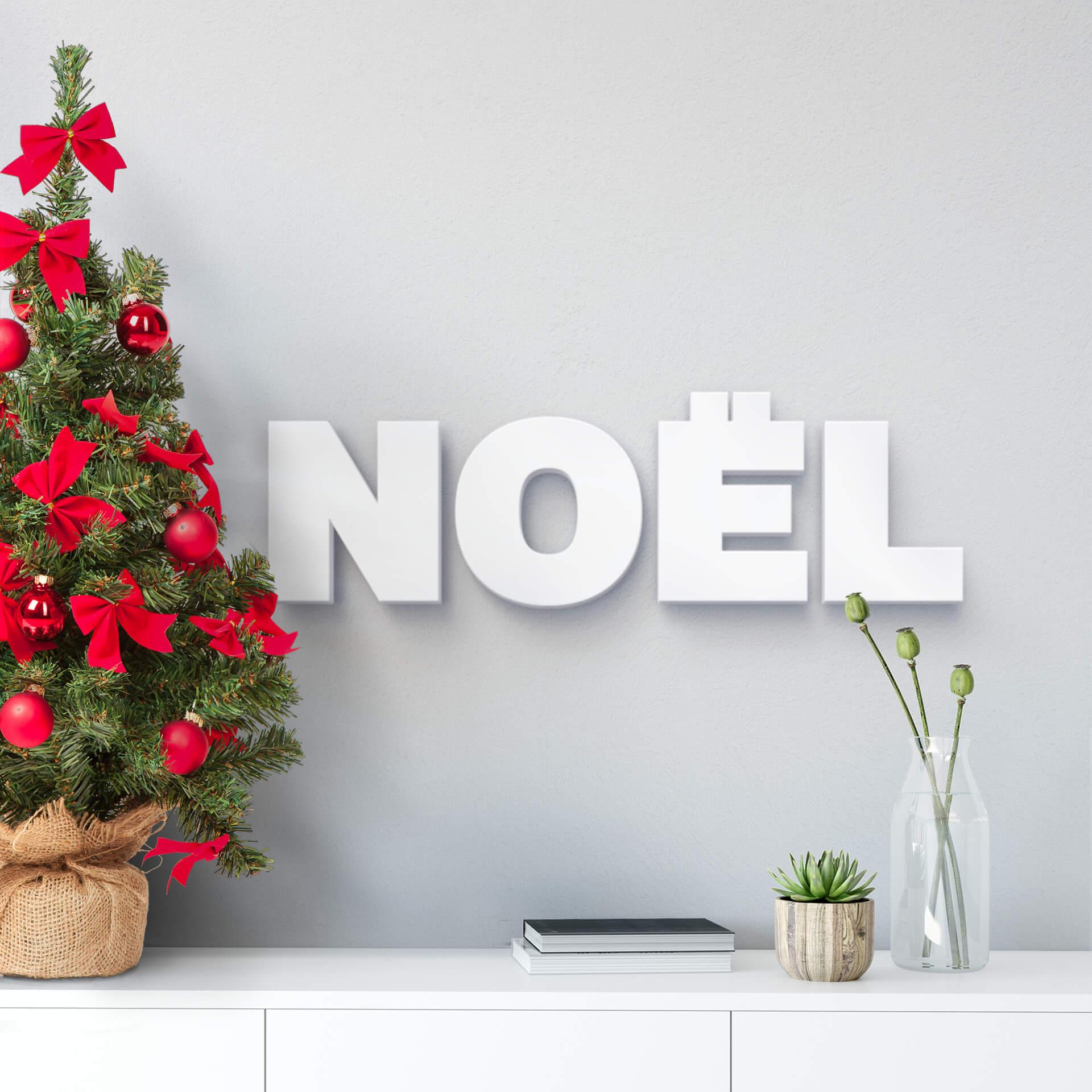 Lettre décorative - Lettres décoratives 3D Noël