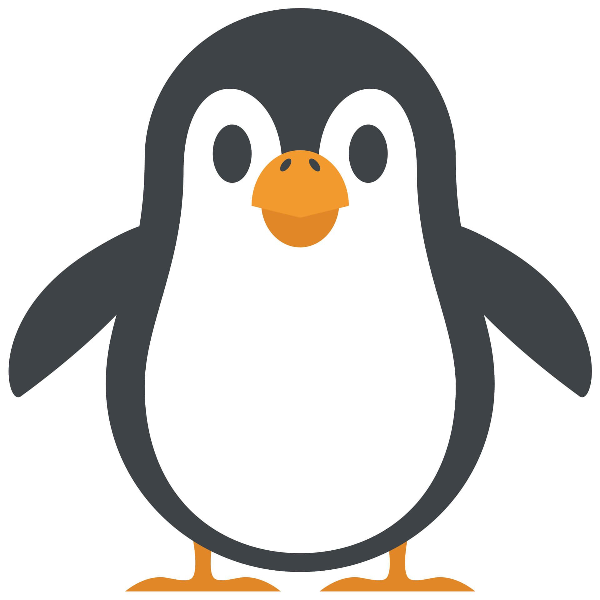 Wandtattoo Emoji Pinguin