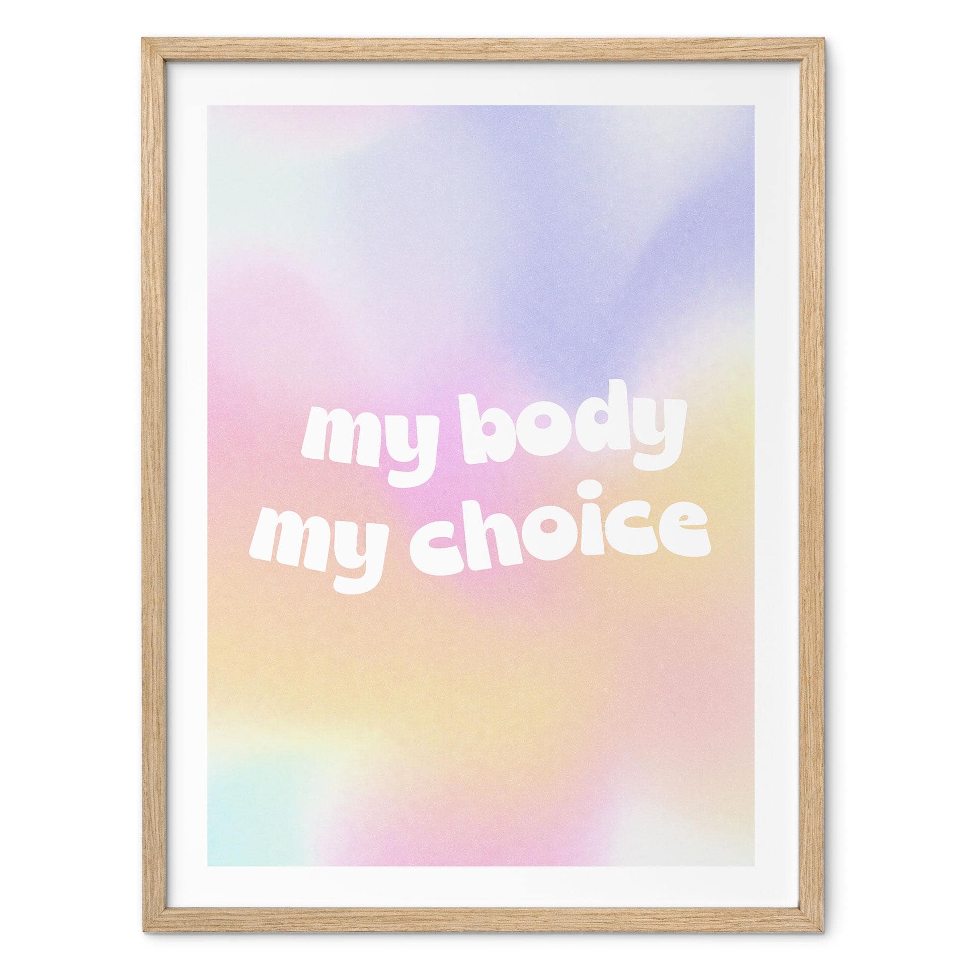 Poster "My body my choice | Poster d'autonomisation