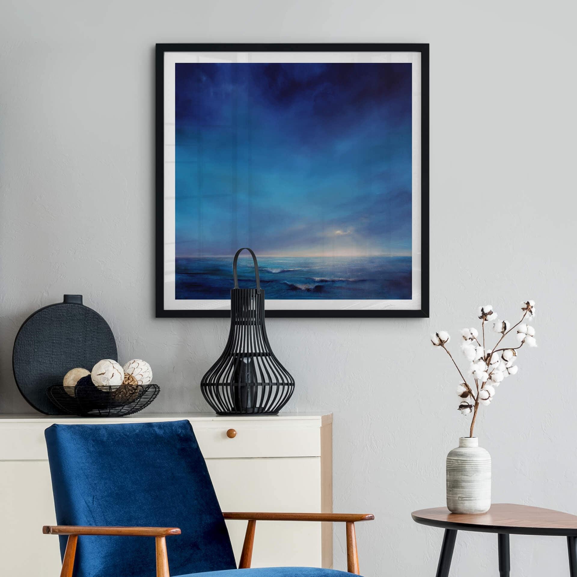 Poster Schmucker - Lichtstreif - Quadratisch