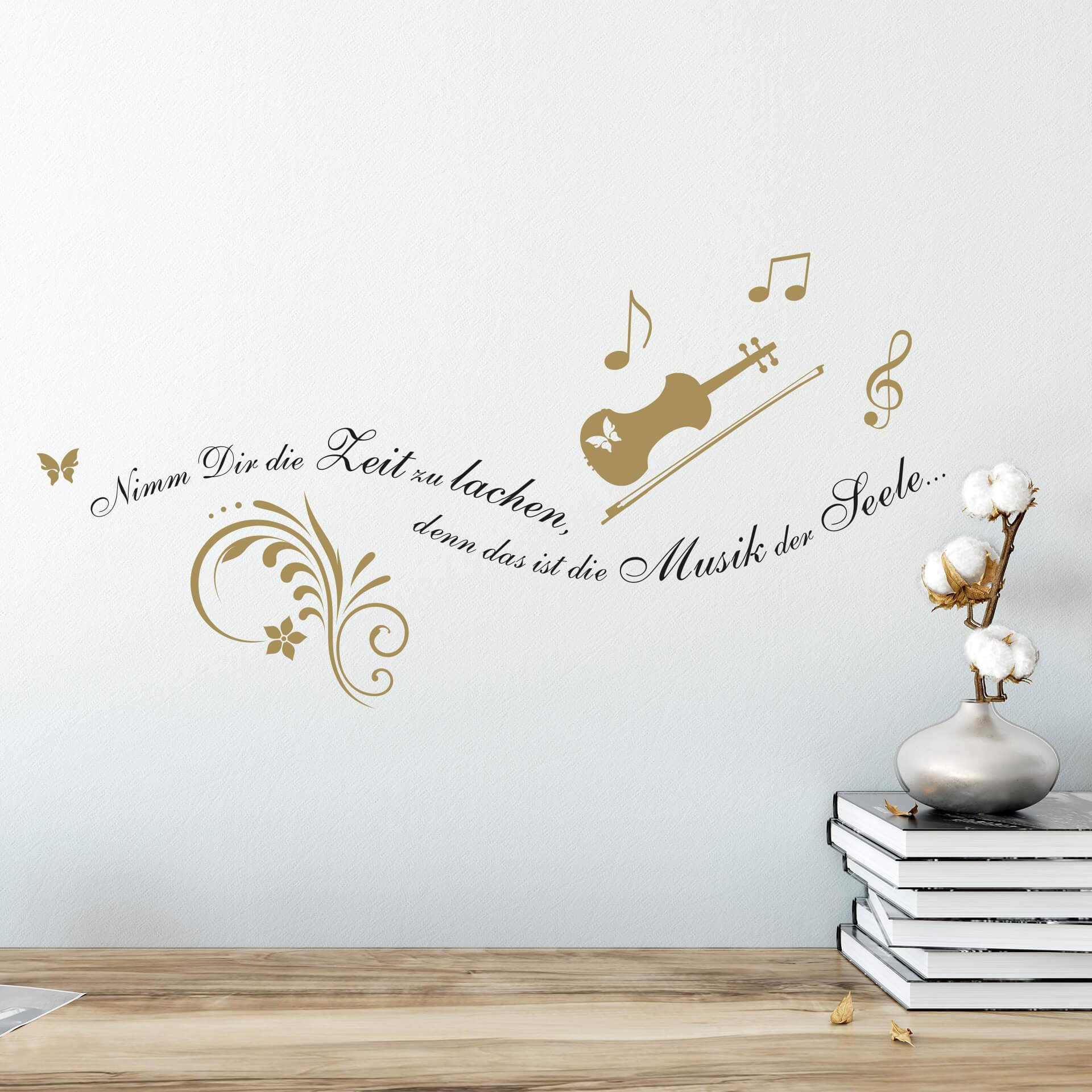 Wandtattoo Nimm dir Zeit zu lachen... 3 (2-farbig)