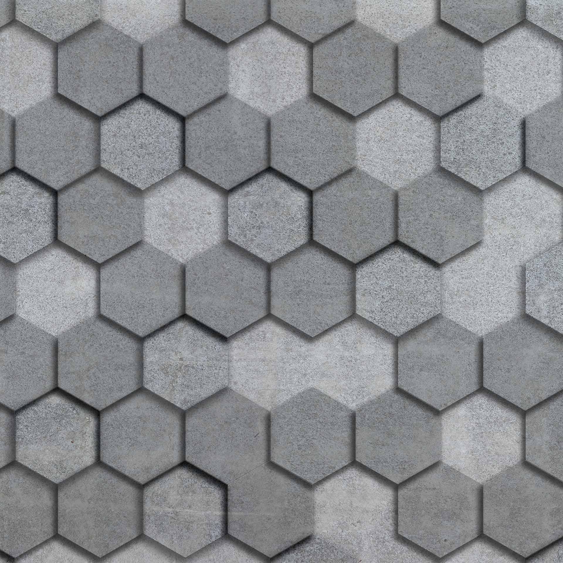 Geometric GraphicBlocks1 grijs - vliesbehang Designwalls 2 - 2,55 x 3,5 m